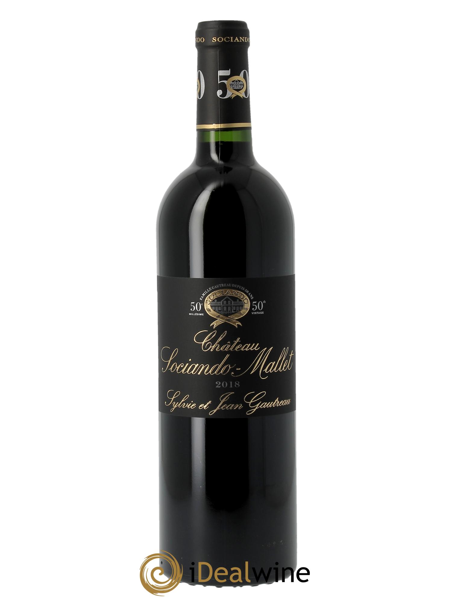 Château Sociando Mallet (CBO à partir de 12 BTS) 2018 - Lot de 1 bouteille - 0