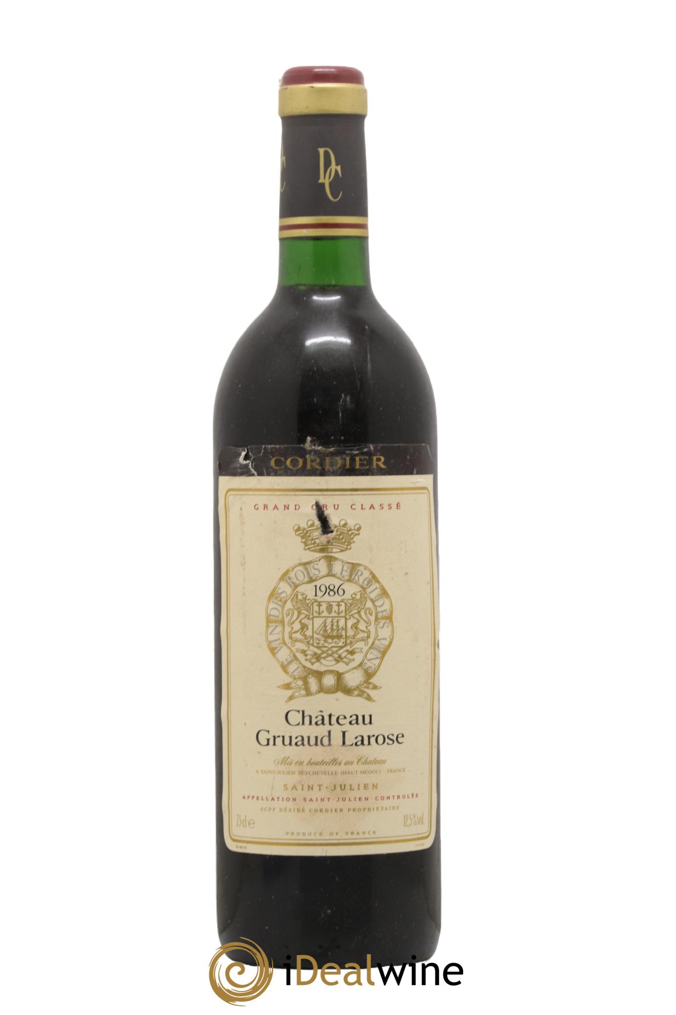 Château Gruaud Larose 2ème Grand Cru Classé 1986 - Lot of 1 bottle - 0