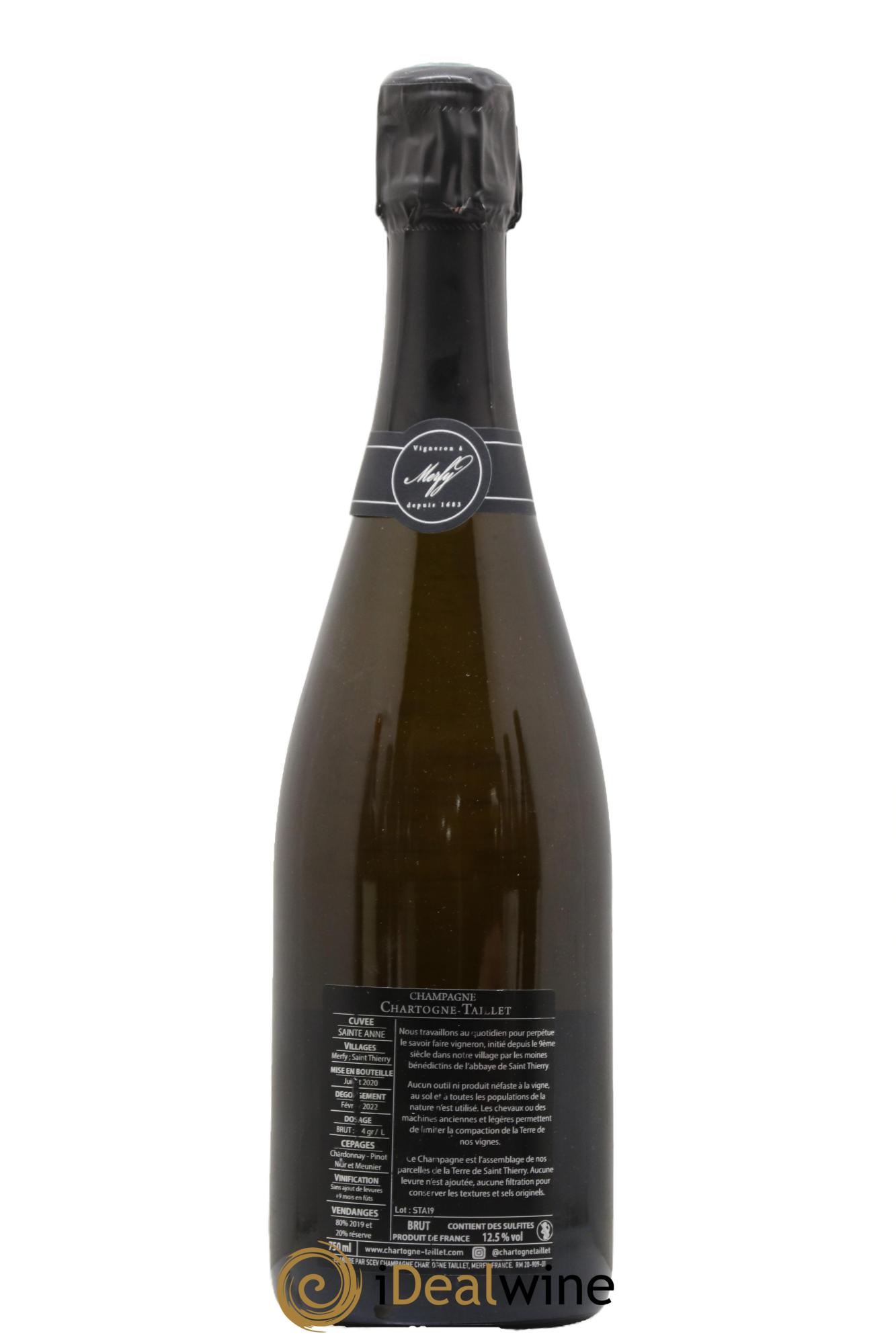 Sainte-Anne Brut Chartogne-Taillet - Posten von 1 Flasche - 1