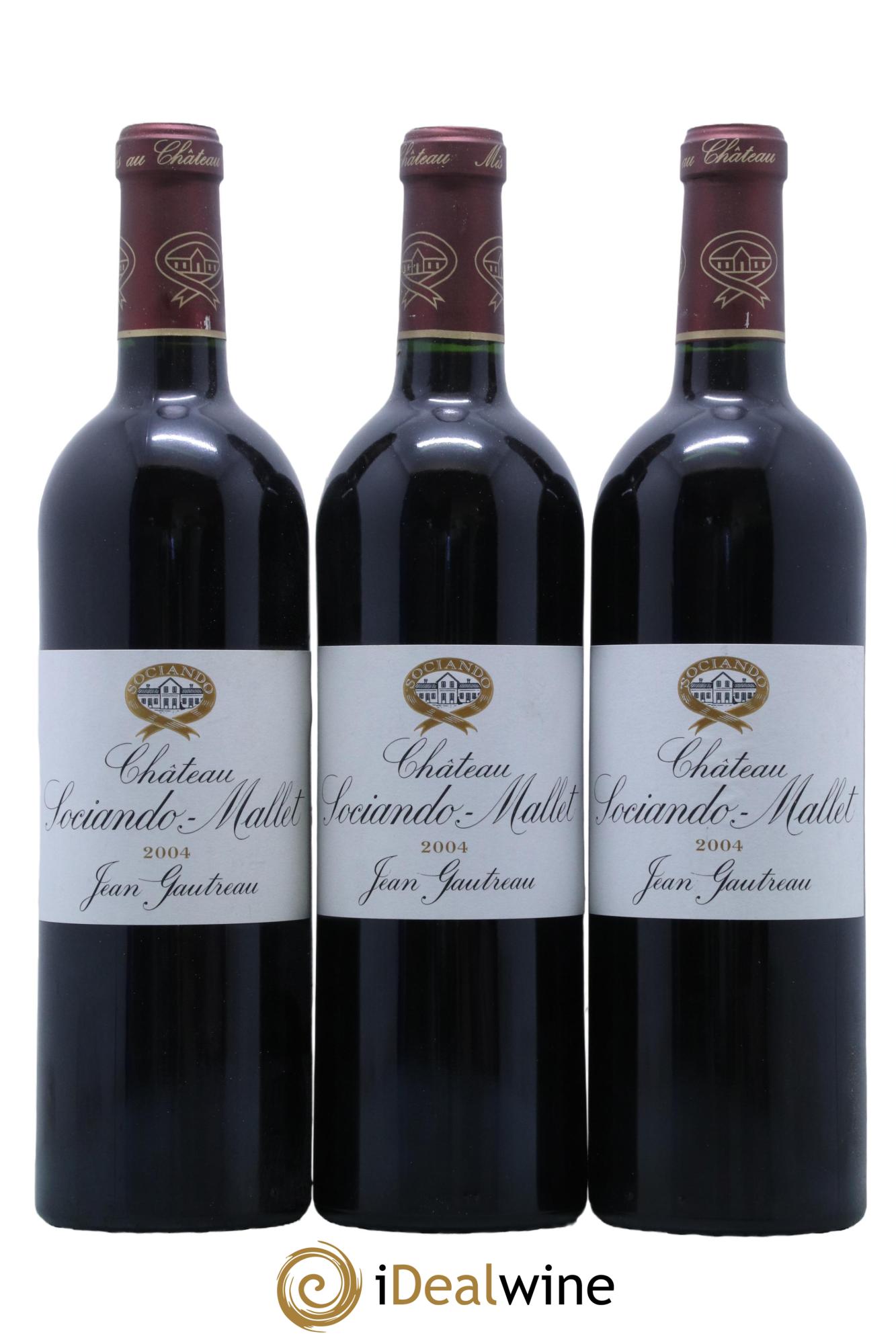 Château Sociando Mallet  2004 - Lotto di 12 bottiglie - 2