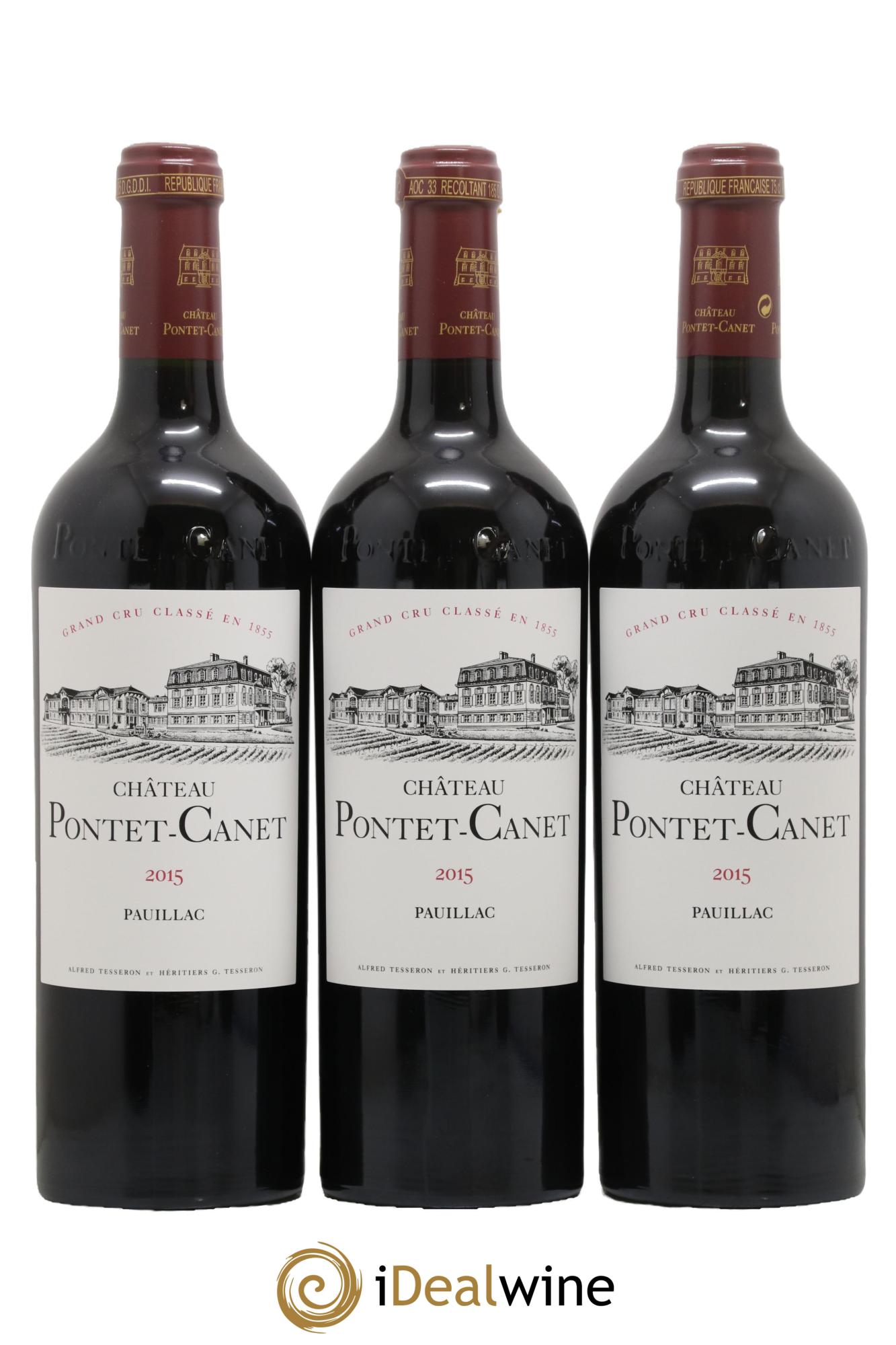 Château Pontet Canet 5ème Grand Cru Classé 2015 - Lot de 6 bouteilles - 2