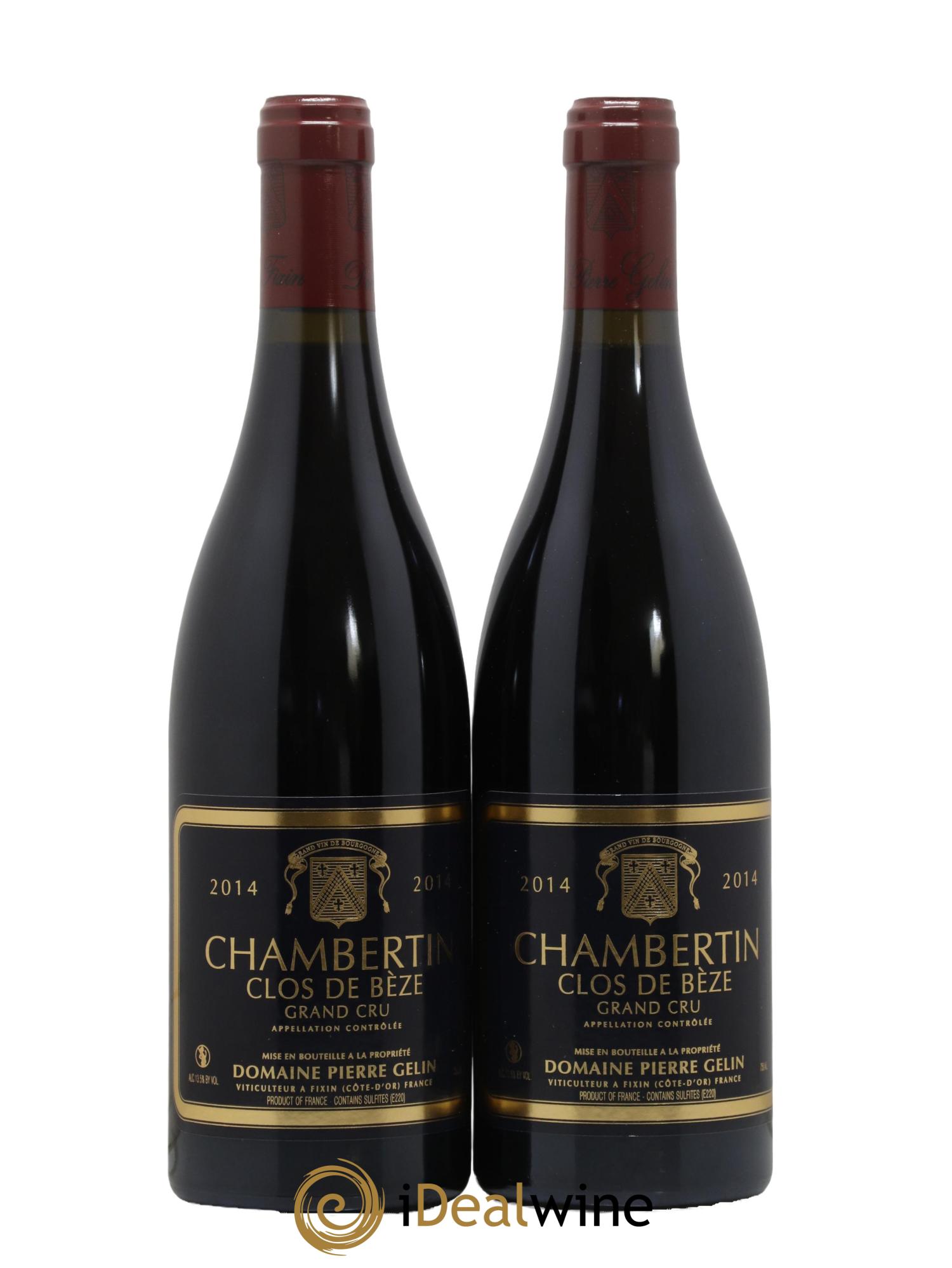 Chambertin Clos de Bèze Grand Cru Pierre Gelin 2014 - Lot of 2 bottles - 0