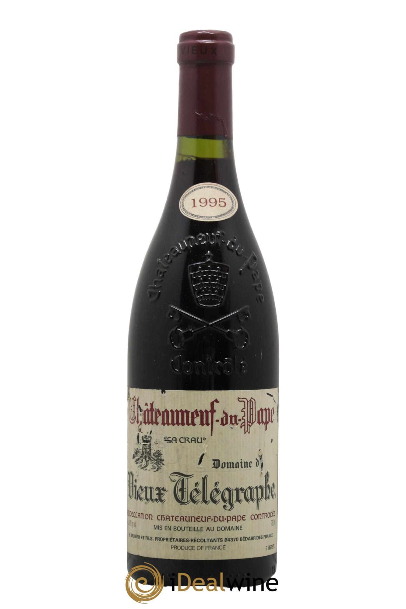 Châteauneuf-du-Pape Vieux Télégraphe (Domaine du) Vignobles Brunier 1995 - Lotto di 1 bottiglia - 0