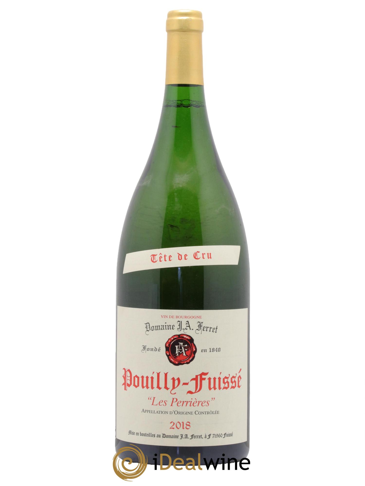 Pouilly-Fuissé Tête de Cru Les Perrières J.A. Ferret (Domaine) 2018 - Lot of 1 magnum - 0