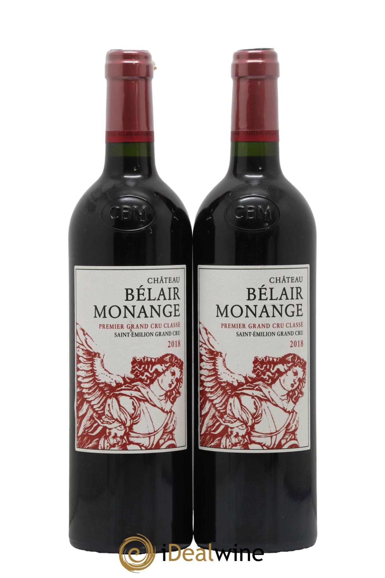 Château Belair (Belair-Monange) 1er Grand Cru Classé B  2018 - Lot of 2 bottles - 0