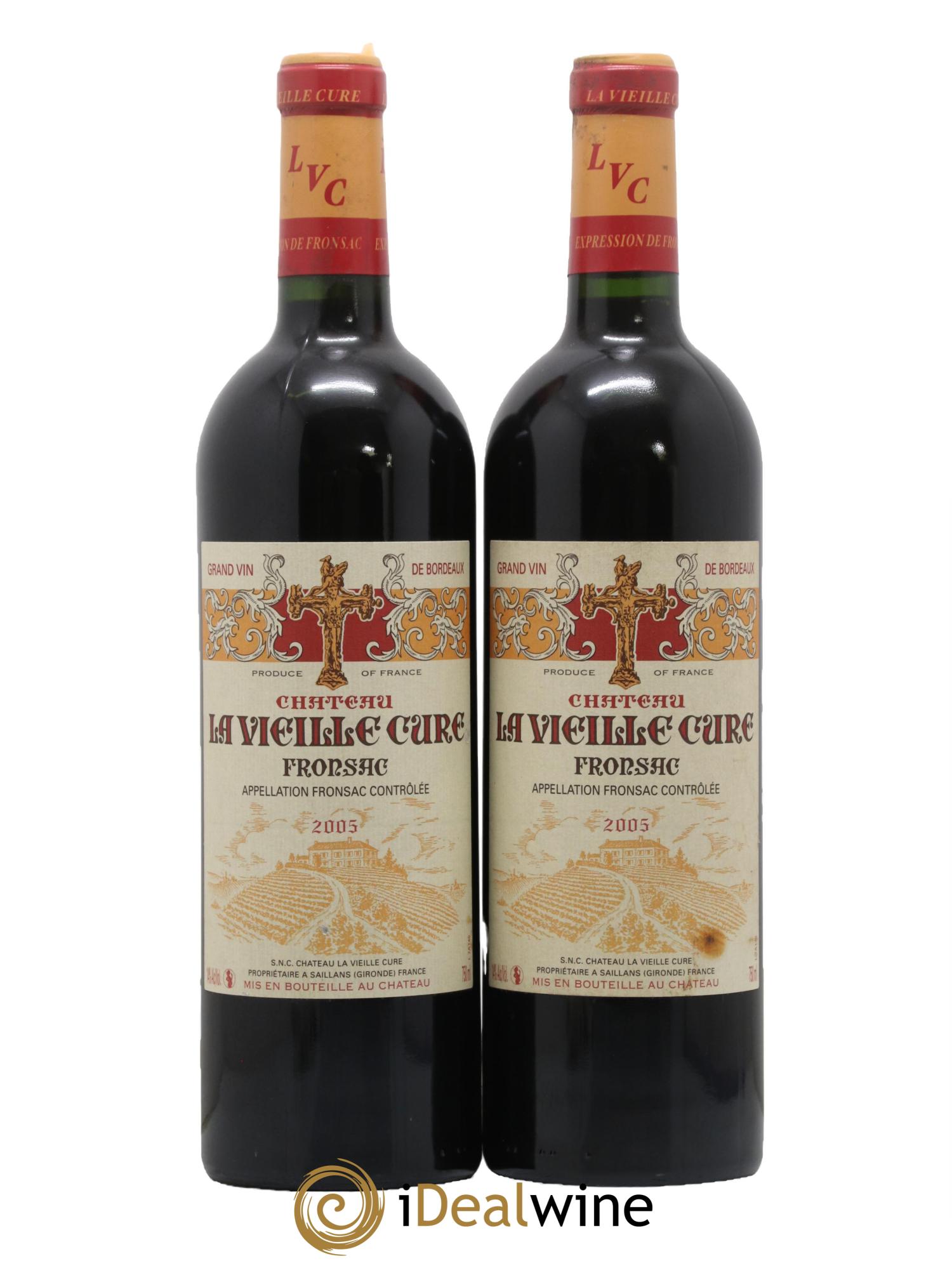 Château La Vieille Cure 2005 - Lot de 2 bouteilles - 0