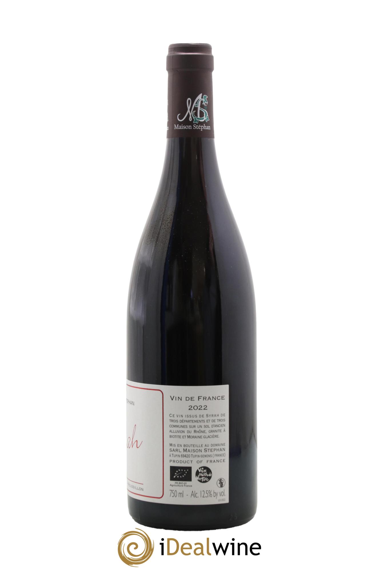 Vin de France Syrah Jean-Michel Stephan 2022 - Lotto di 1 bottiglia - 1