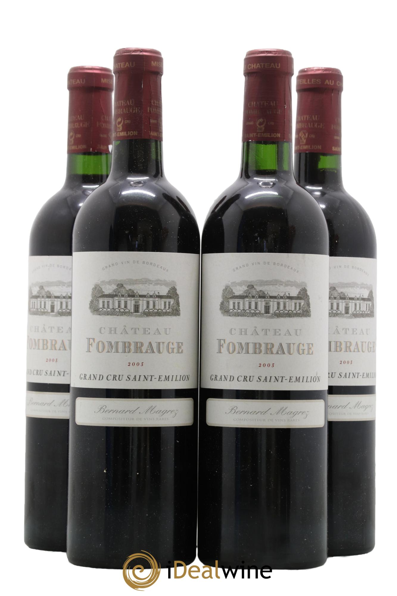 Château Fombrauge Grand Cru Classé 2003 - Lot of 4 bottles - 0