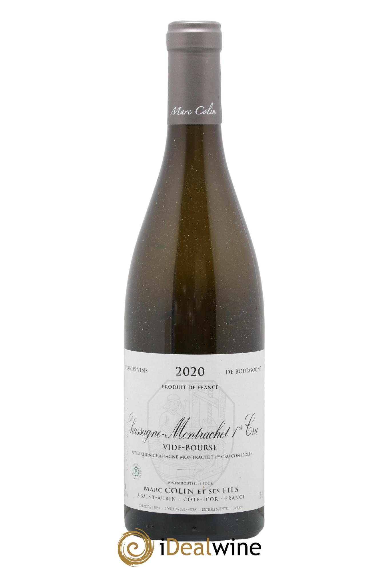 Chassagne-Montrachet 1er Cru Les Vide-Bourses Marc Colin & Fils 2020 - Lot de 1 bouteille - 0