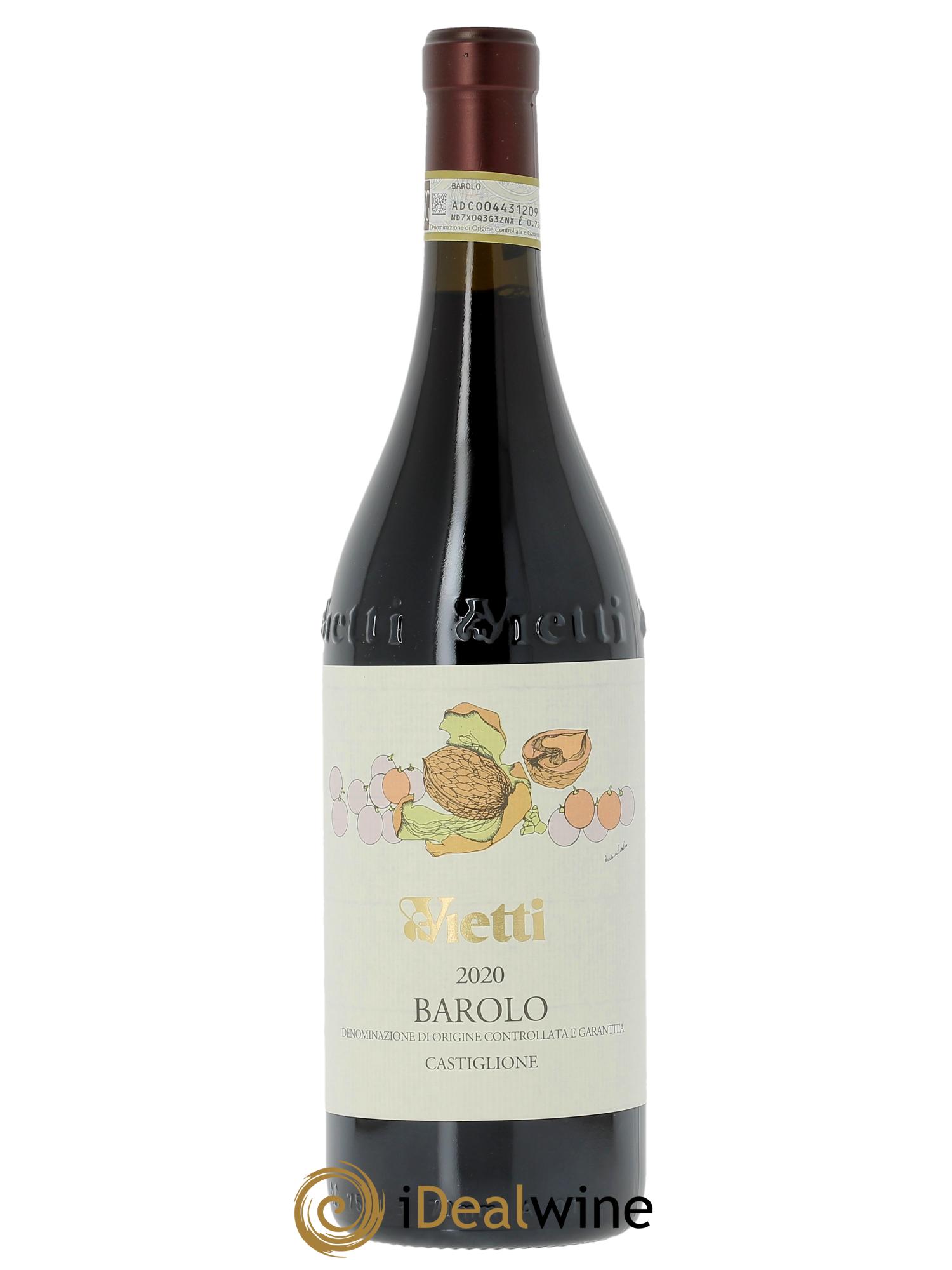 Barolo DOCG Castiglione Vietti   2020 - Lot de 1 bouteille - 0