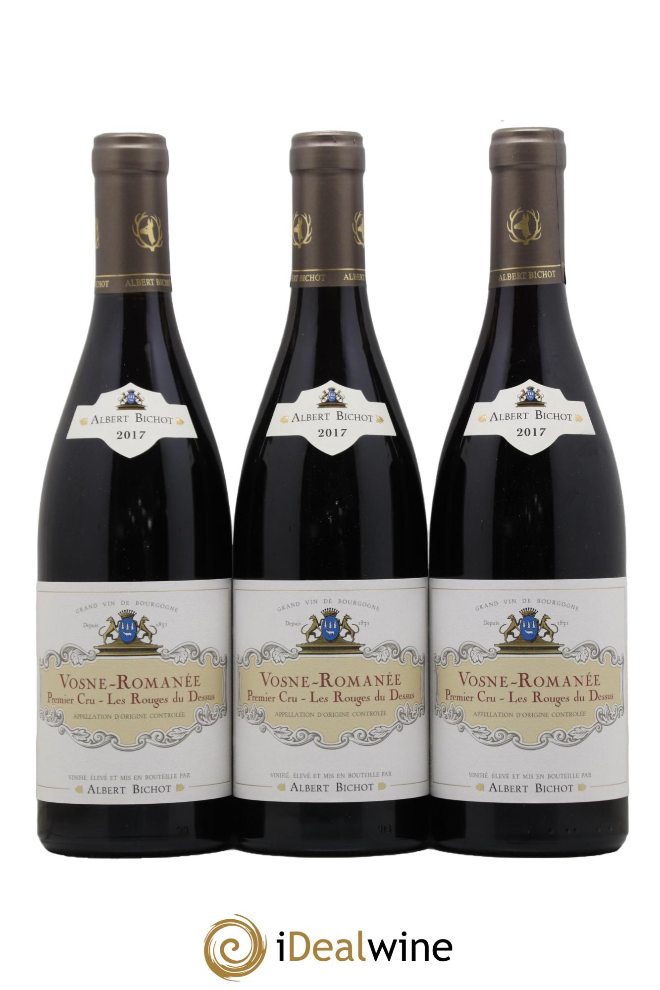 Vosne-Romanée 1er Cru Les Rouges du Dessus Albert Bichot 2017 - Lot de 3 bouteilles - 0