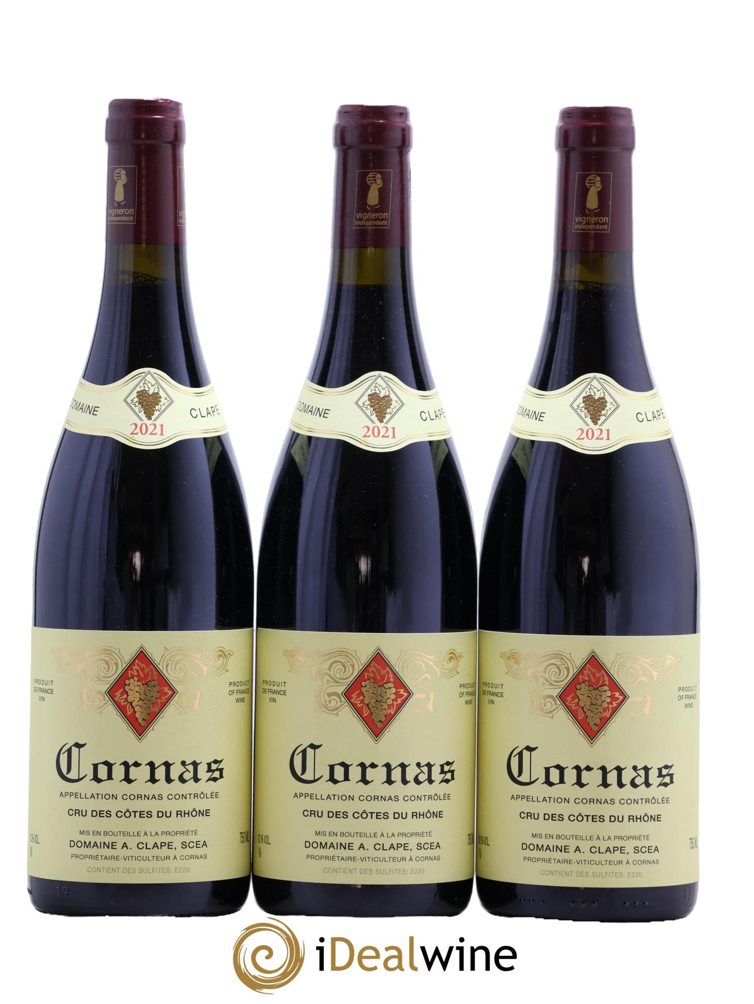 Cornas Auguste Clape 2021 - Posten von 3 Flaschen - 0