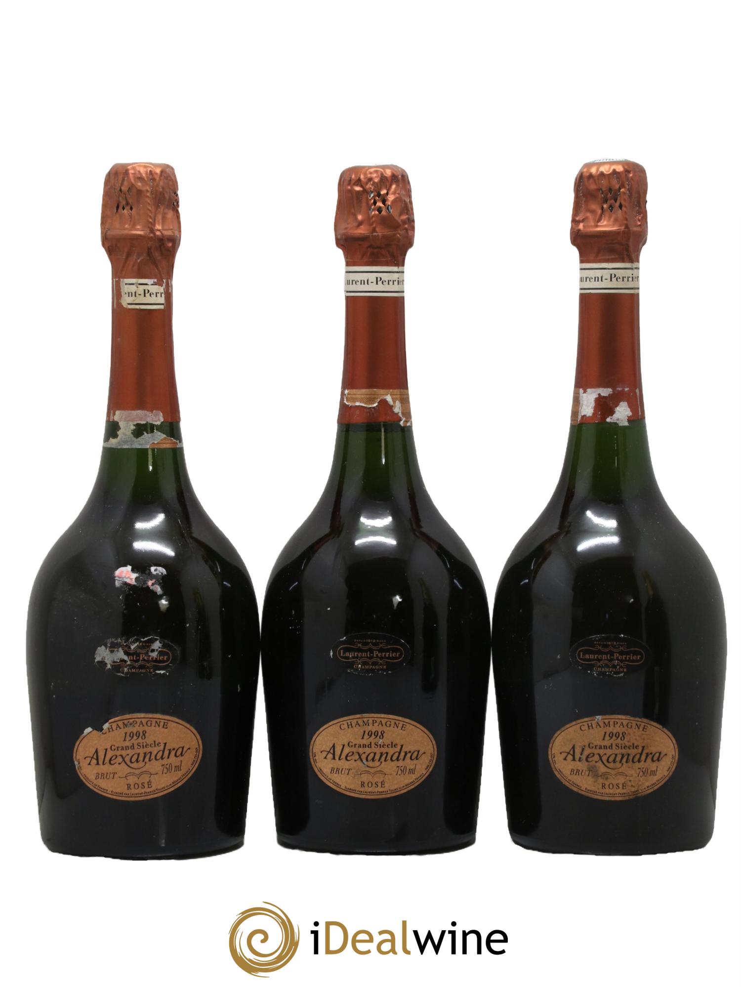 Cuvée Alexandra Laurent Perrier 1998 - Posten von 3 Flaschen - 0