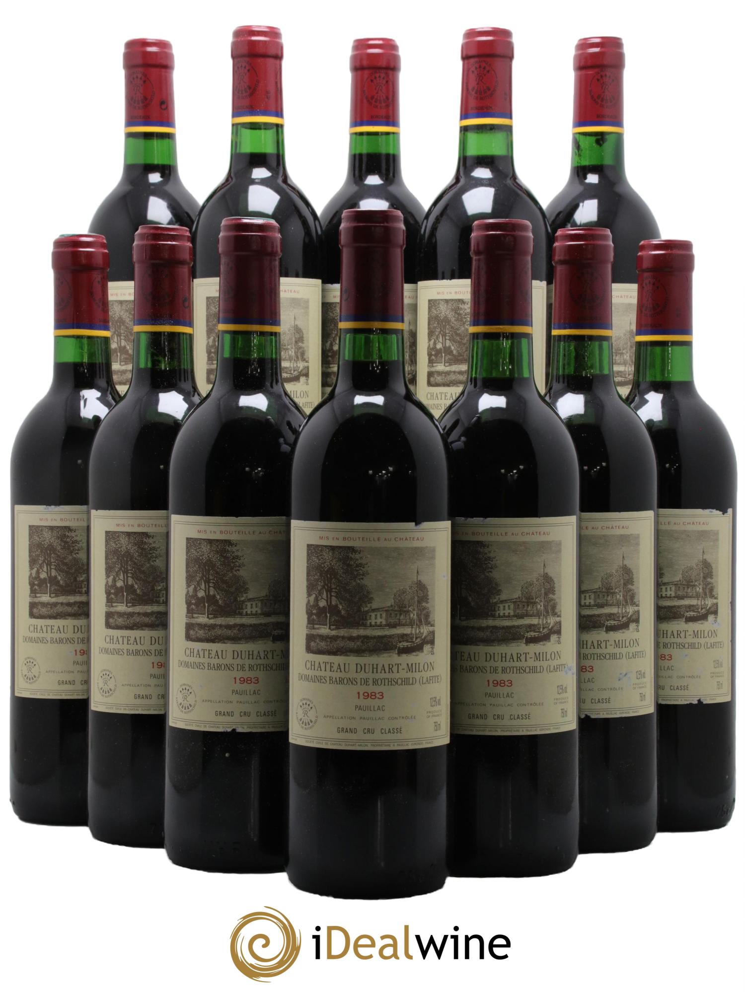 Château Duhart-Milon 4ème Grand Cru Classé 1983 - Posten von 12 Flaschen - 0