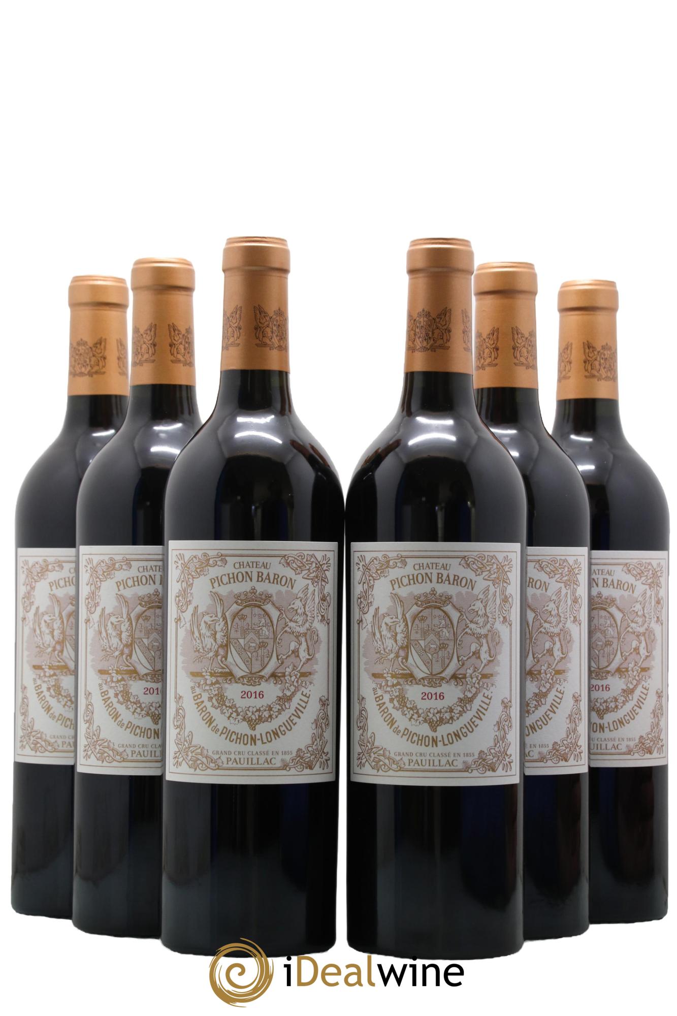 Pichon Longueville Baron 2ème Grand Cru Classé 2016 - Lot de 6 bouteilles - 0