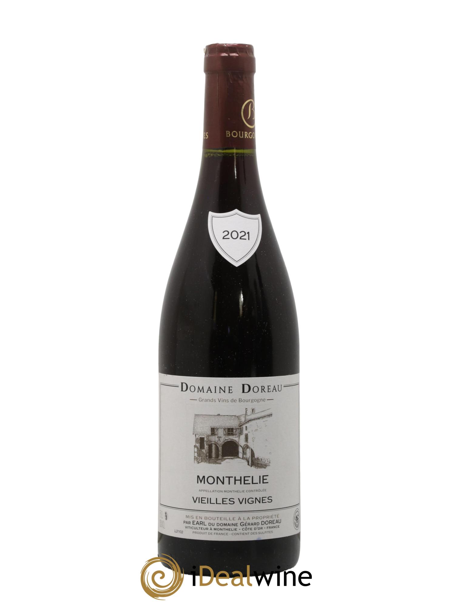 Monthélie Vieilles Vignes Domaine Doreau 2021 - Posten von 1 Flasche - 0