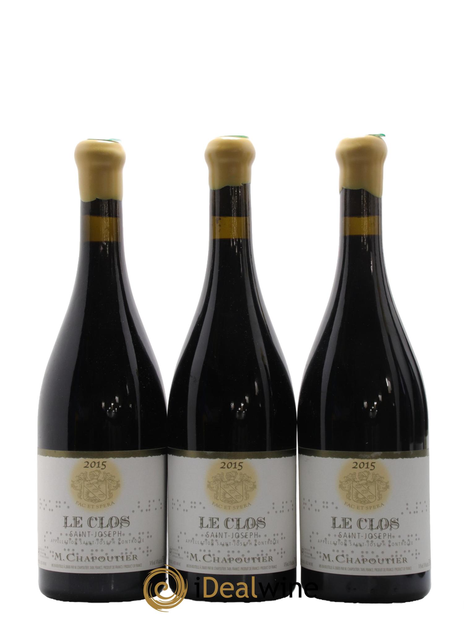 Saint-Joseph Le Clos Chapoutier 2015 - Lot de 6 bouteilles - 1