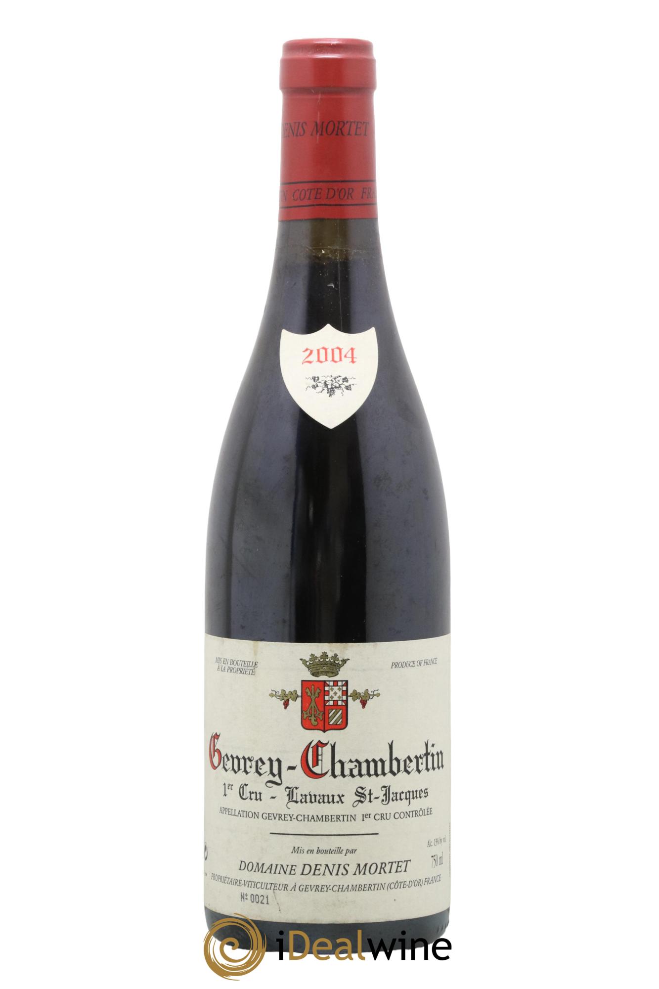 Gevrey-Chambertin 1er Cru Lavaux Saint Jacques Denis Mortet (Domaine) 2004 - Lot of 1 bottle - 0