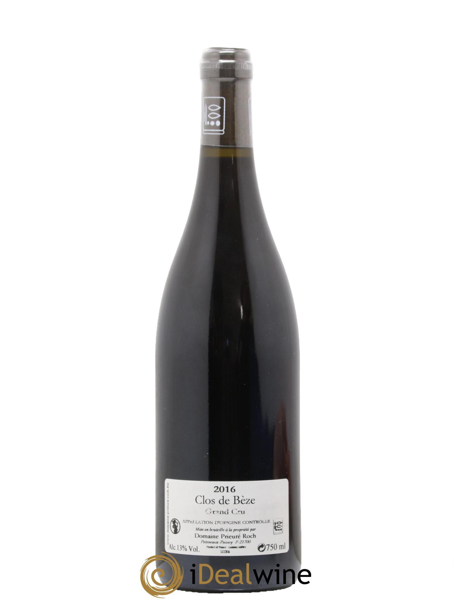 Chambertin Clos de Bèze Grand Cru Prieuré Roch 2016 - Lot de 1 bouteille - 1