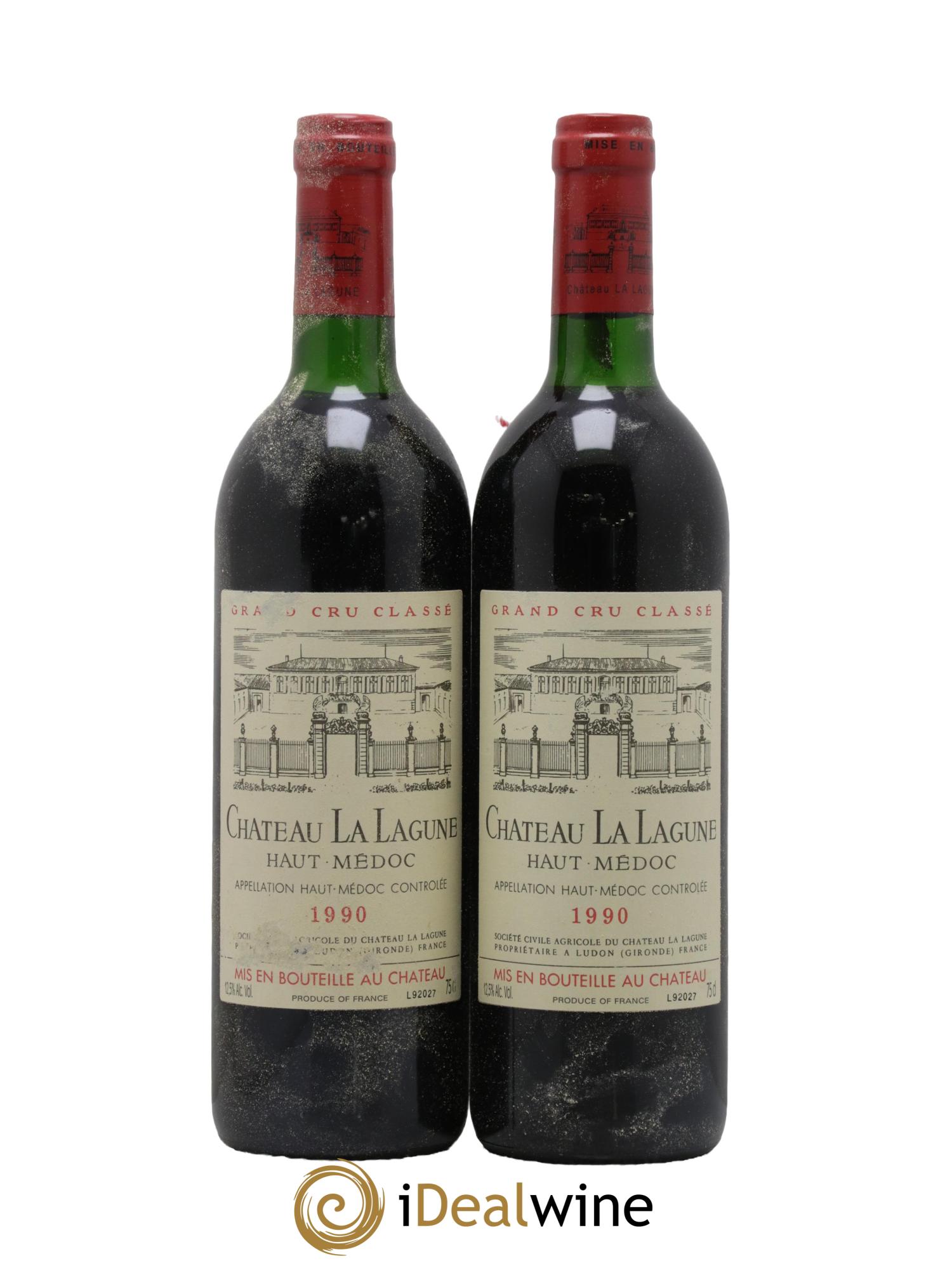 Château la Lagune 3ème Grand Cru Classé 1990 - Lotto di 2 bottiglie - 0