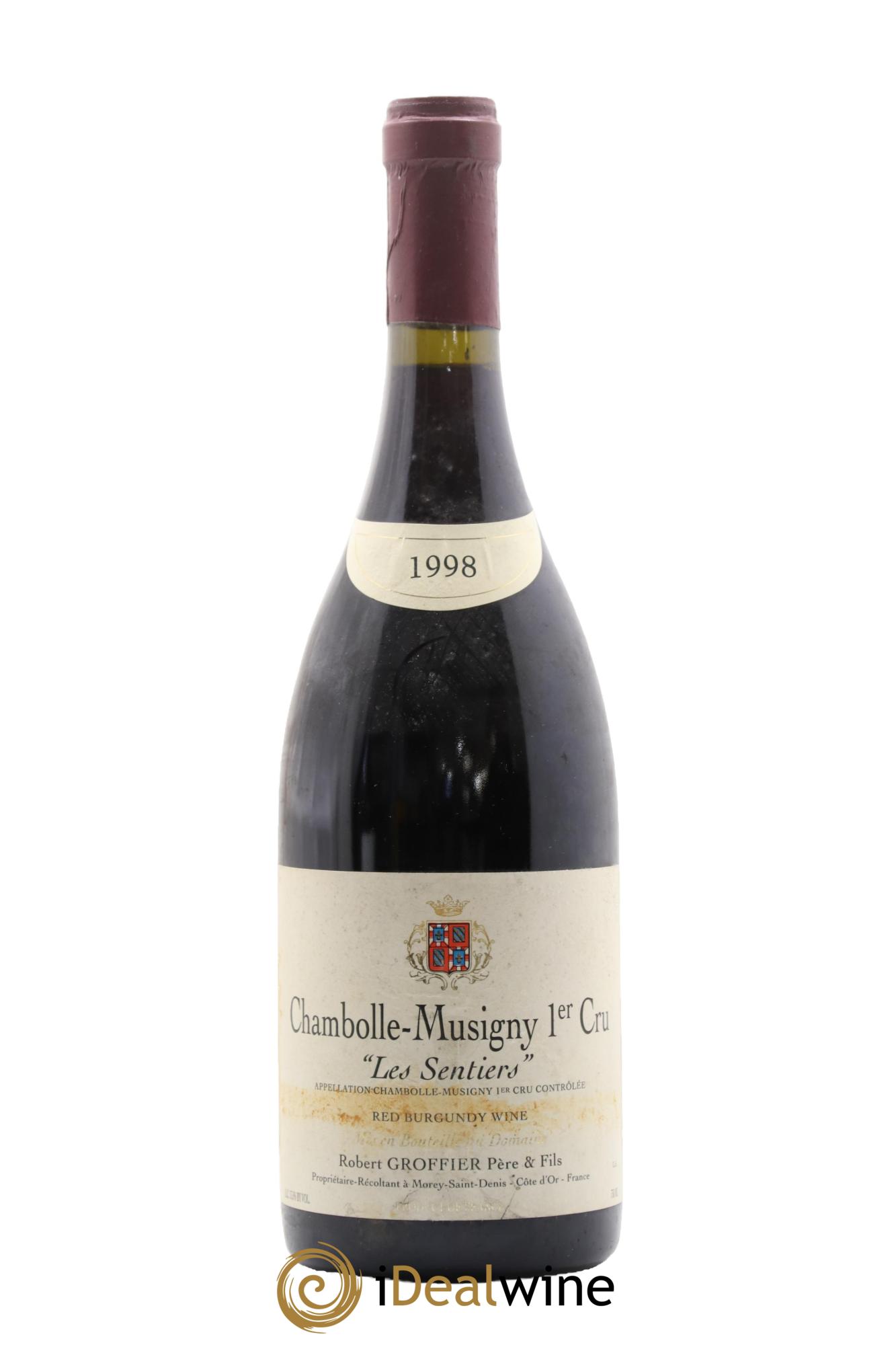 Chambolle-Musigny 1er Cru Les Sentiers Robert Groffier Père & Fils (Domaine) 1998 - Lot de 1 bouteille - 0