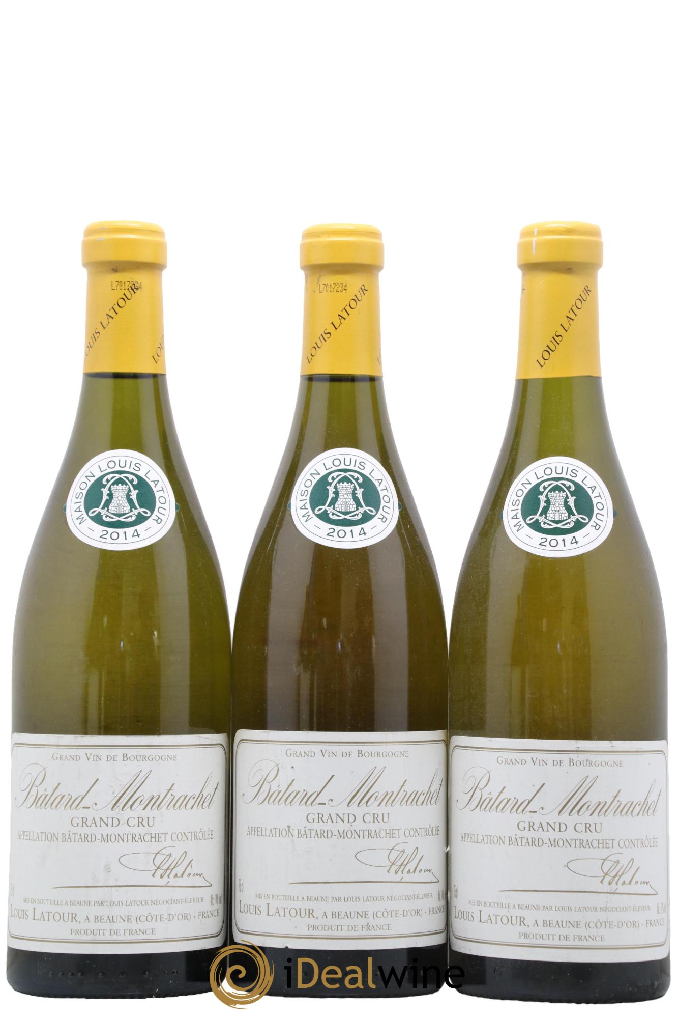 Bâtard-Montrachet Grand Cru Louis Latour 2014 - Lot of 3 bottles - 0