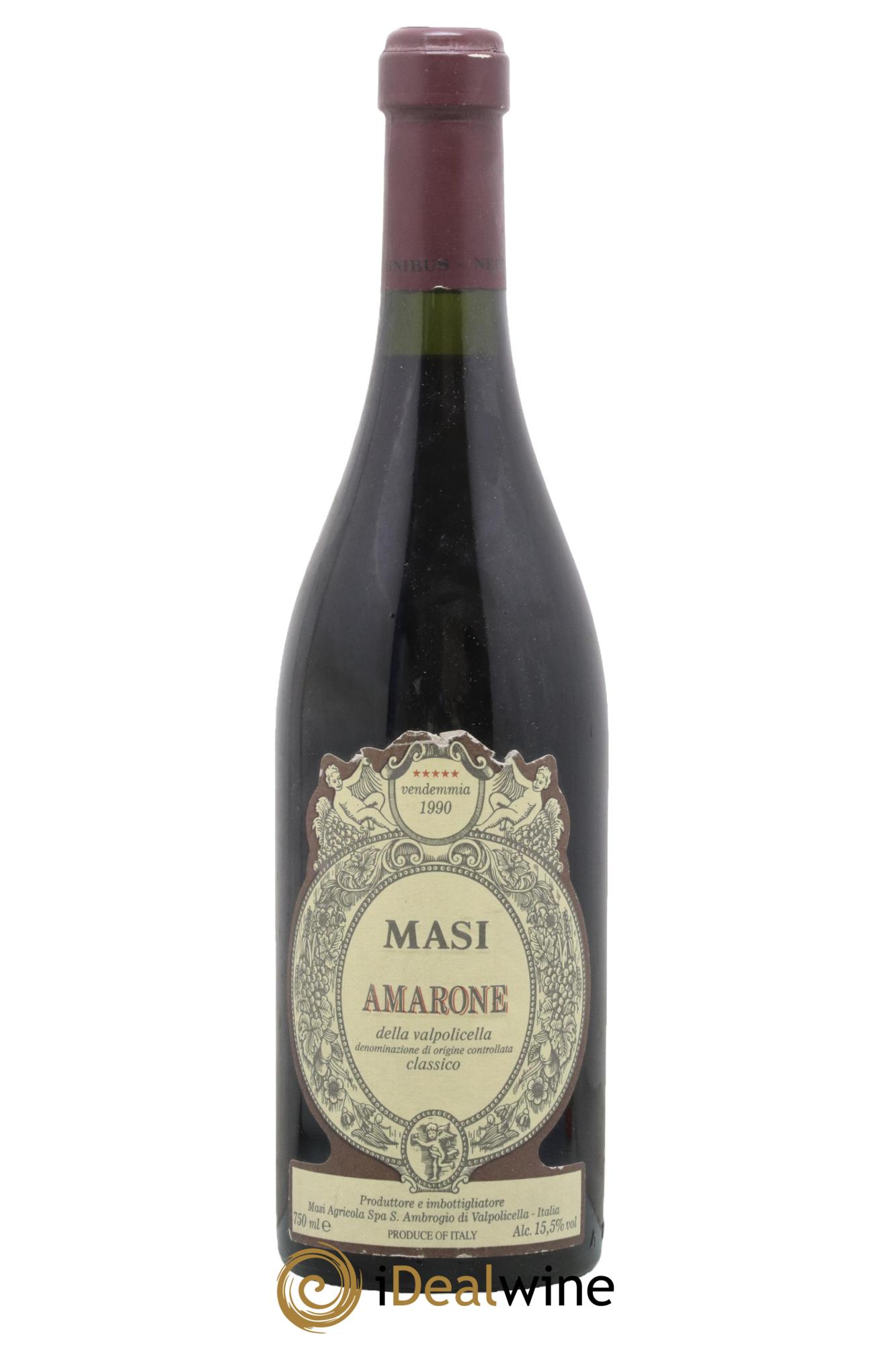 Amarone della Valpolicella Classico DOCG Costasera MASI (Boscaini Family) 1990 - Lot de 1 bouteille - 0