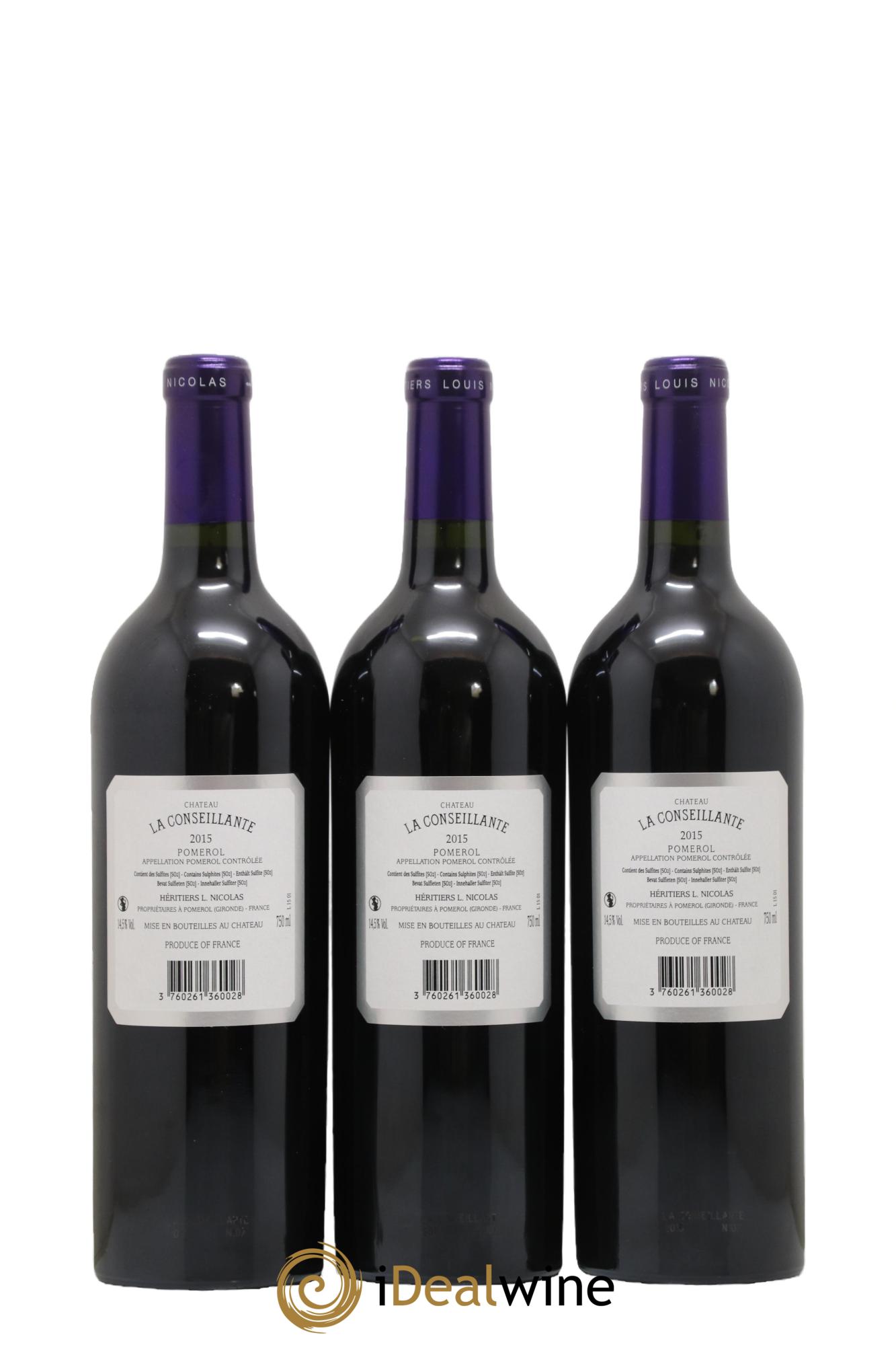 Château la Conseillante 2015 - Lot de 6 bouteilles - 4