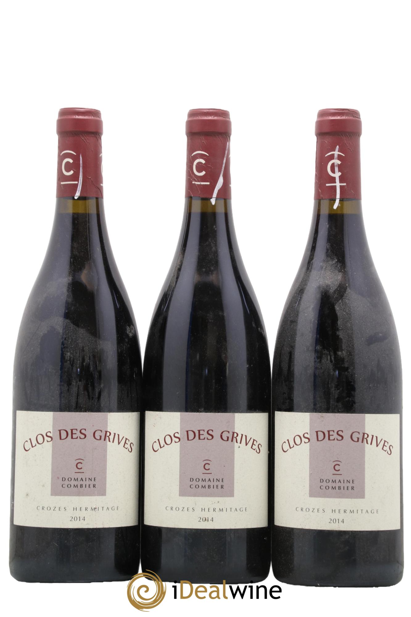 Crozes-Hermitage Clos des Grives Combier 2014 - Lot de 3 bouteilles - 0