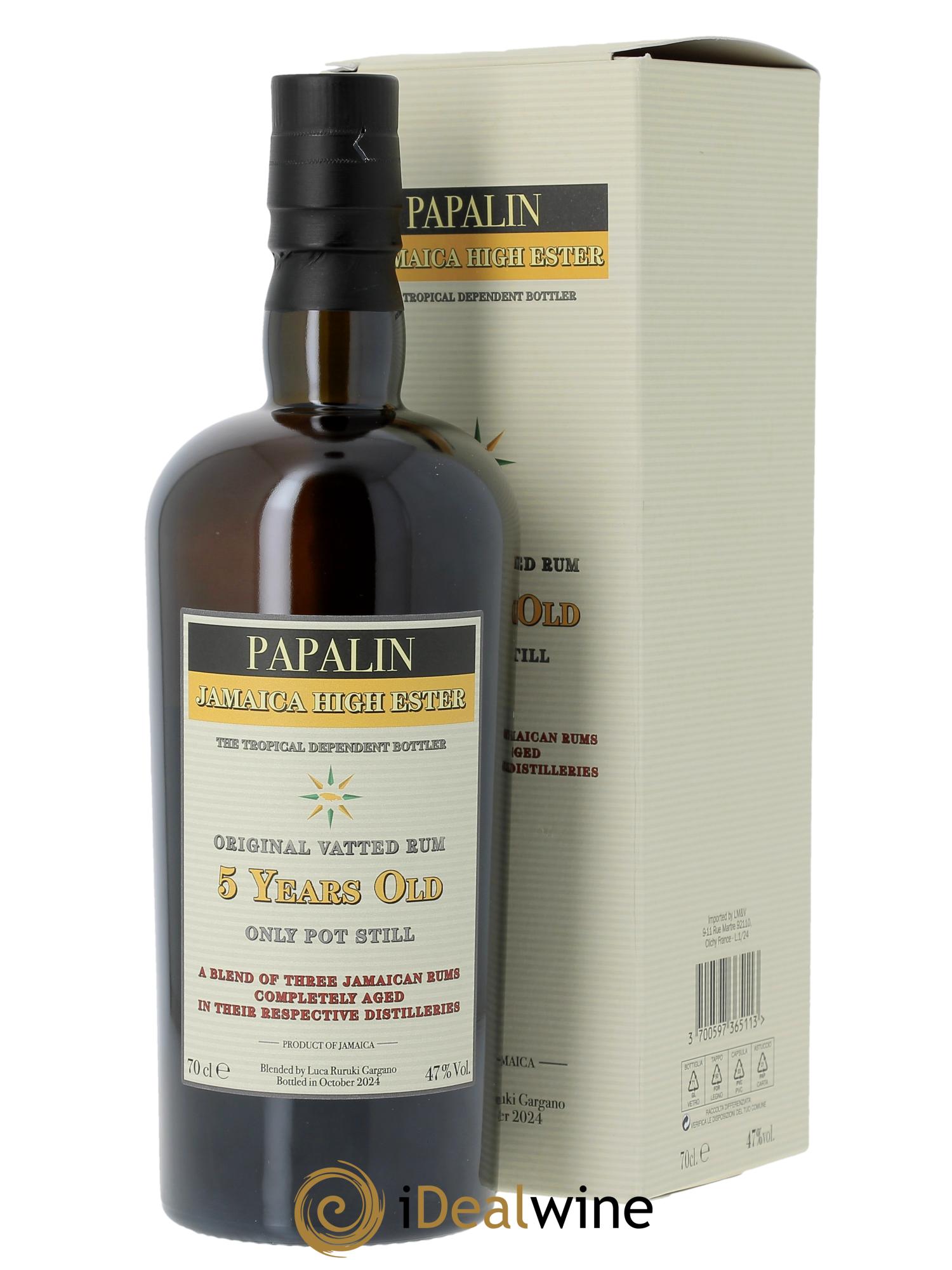 Rhum Papalin 5 ans Jamaica High Ester - Lotto di 1 bottiglia - 0