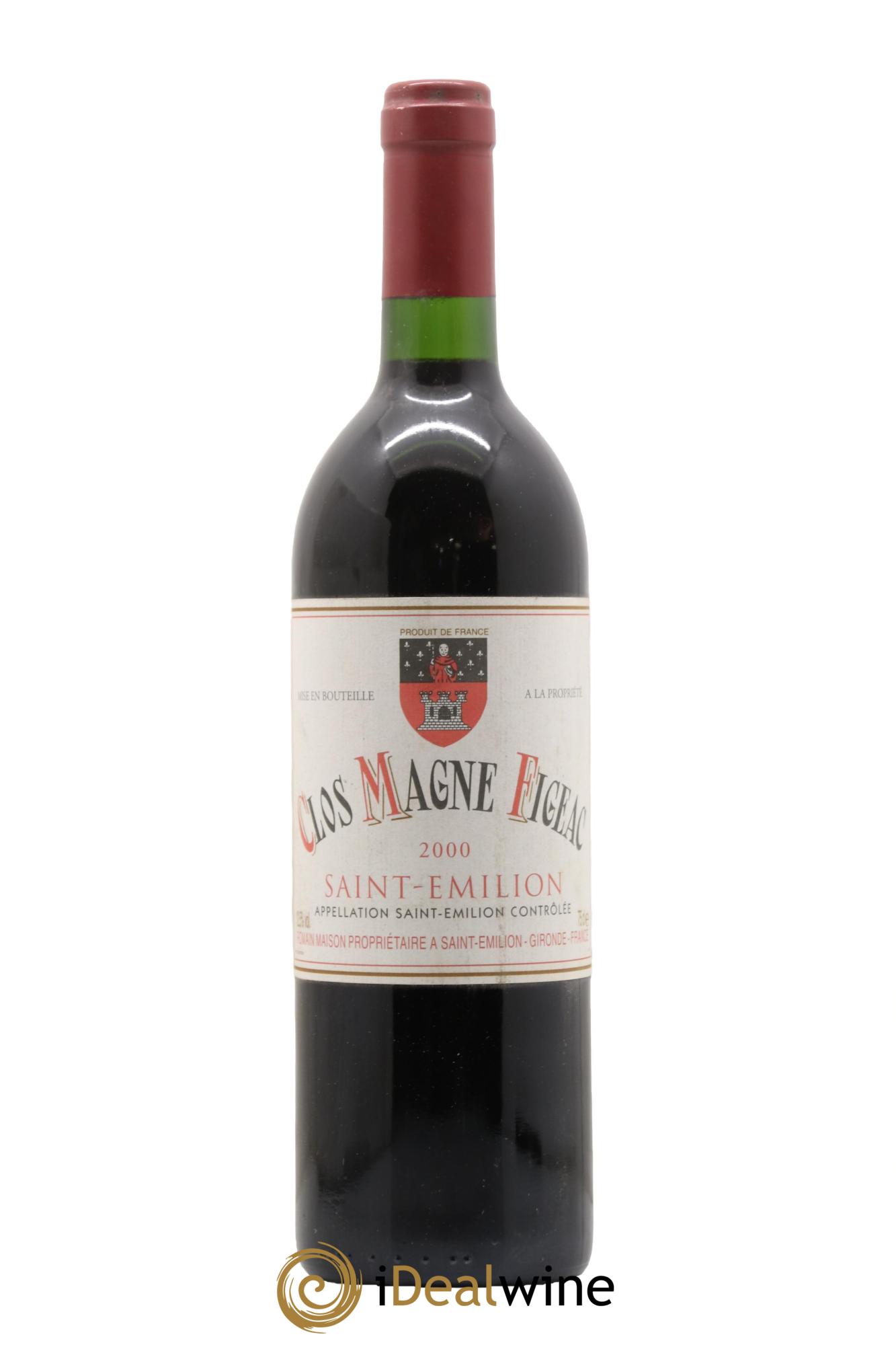 Saint-Émilion Clos Magne Figeac 2000 - Posten von 1 Flasche - 0