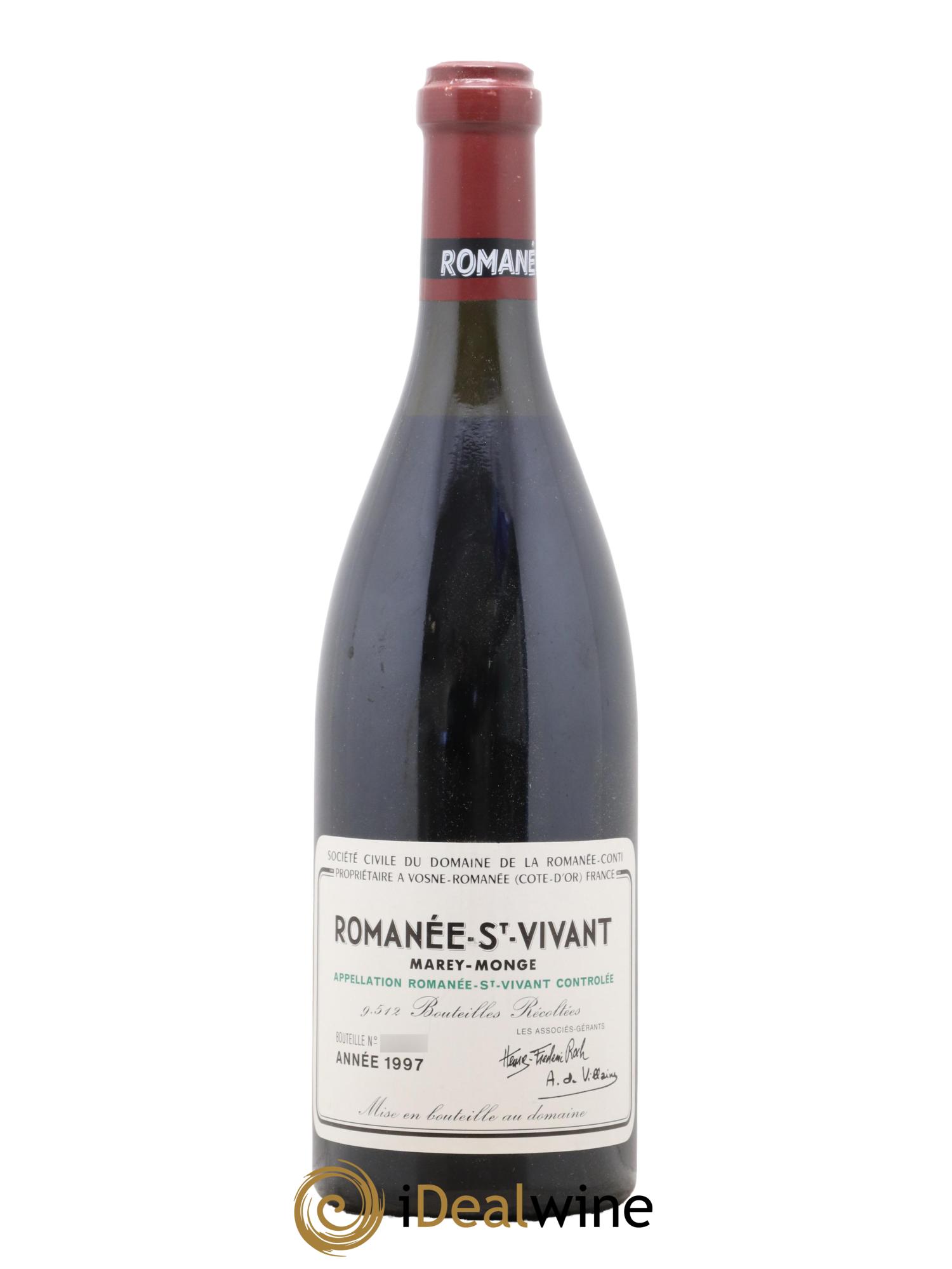 Romanée-Saint-Vivant Grand Cru Domaine de la Romanée-Conti 1997 - Lotto di 1 bottiglia - 0