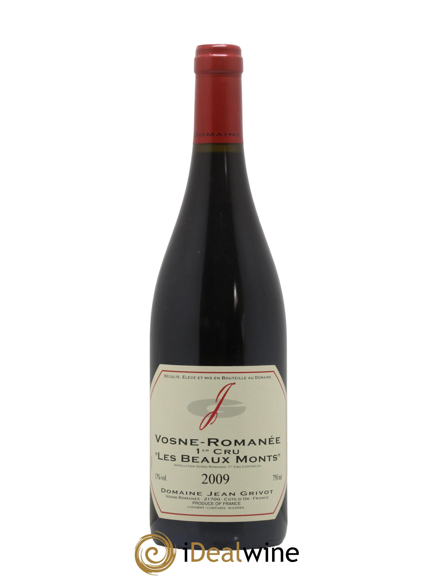 Vosne-Romanée 1er Cru Les Beaux-Monts Jean Grivot 2009 - Lot de 1 bouteille - 0