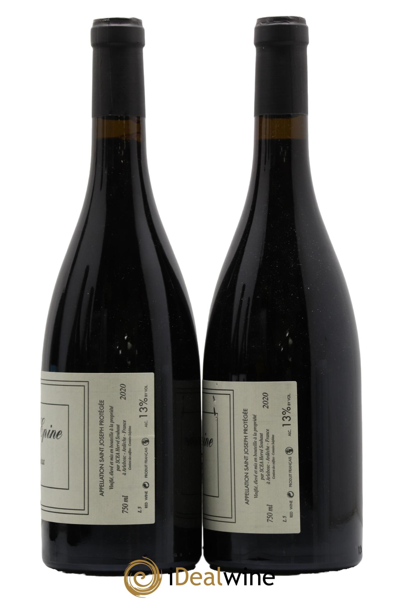 Saint-Joseph Sainte Epine Hervé Souhaut - Domaine Romaneaux-Destezet 2020 - Lot de 2 bouteilles - 1