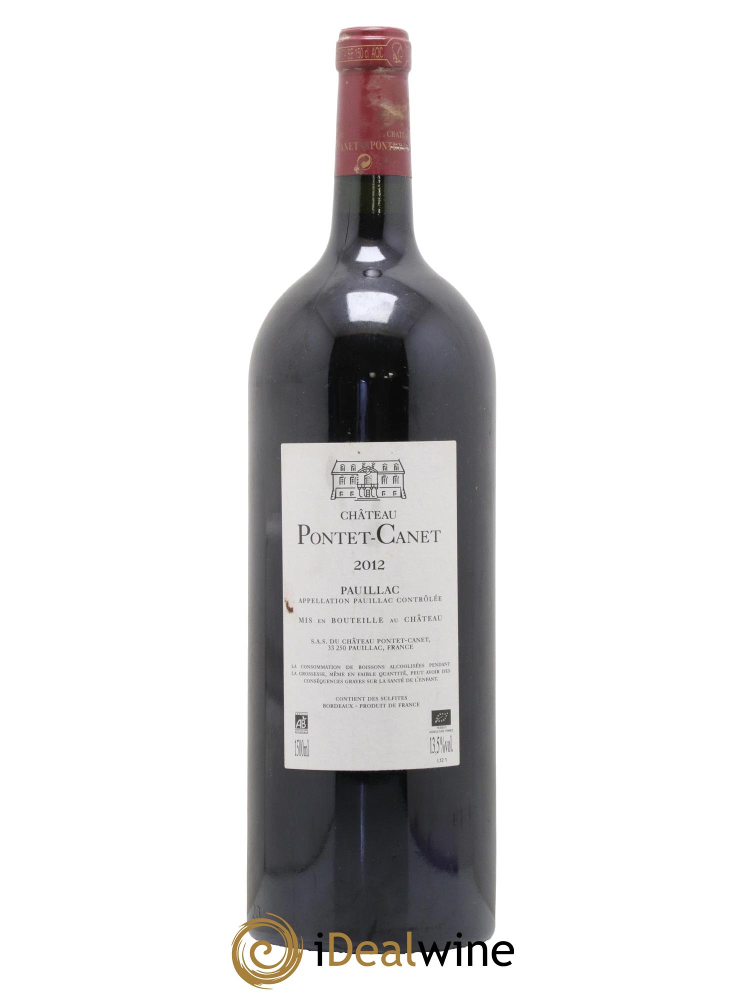 Château Pontet Canet 5ème Grand Cru Classé 2012 - Lot de 1 magnum - 1