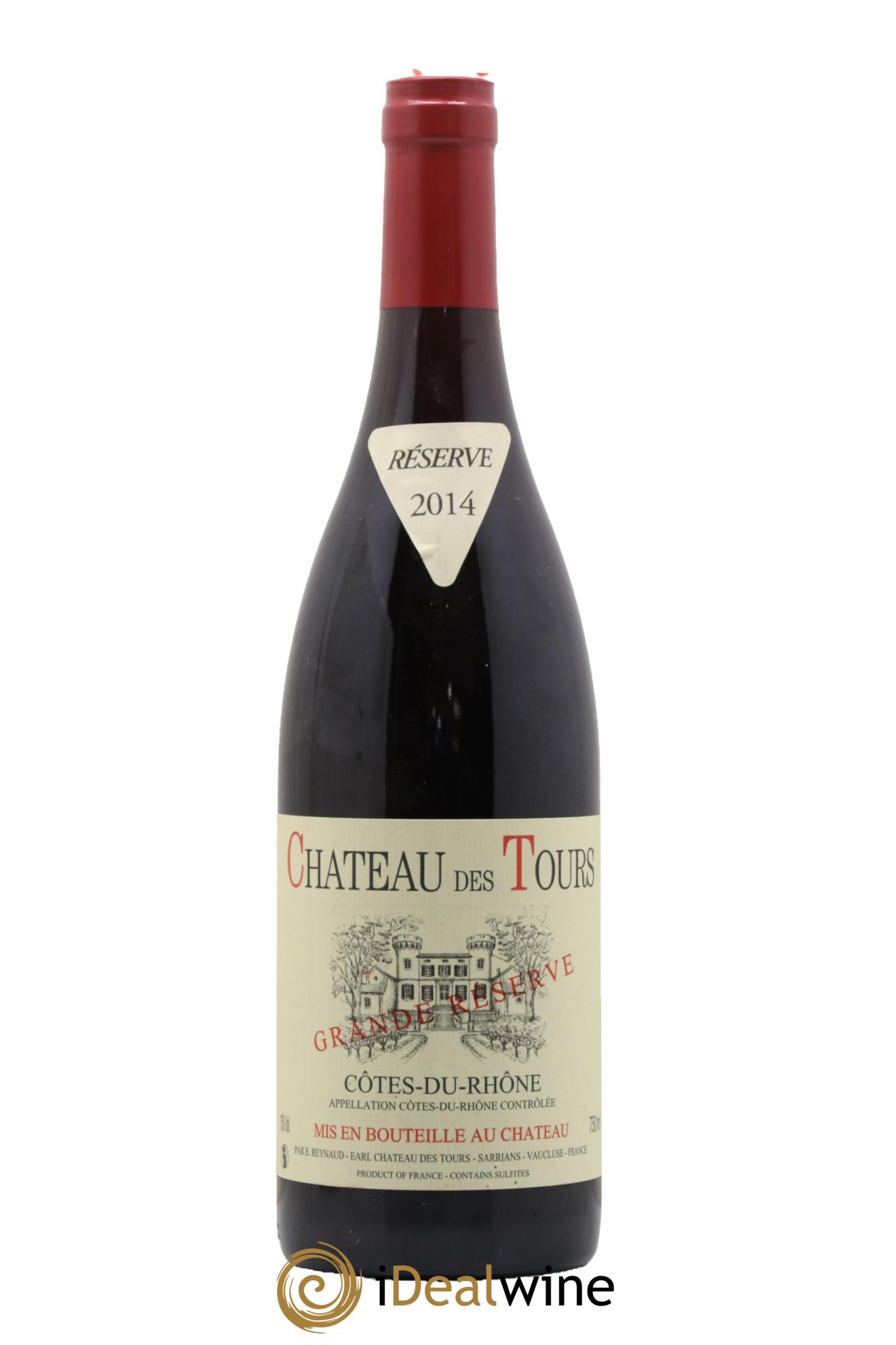 Côtes du Rhône Château des Tours Grande Réserve Emmanuel Reynaud 2014 - Lot of 1 bottle - 0