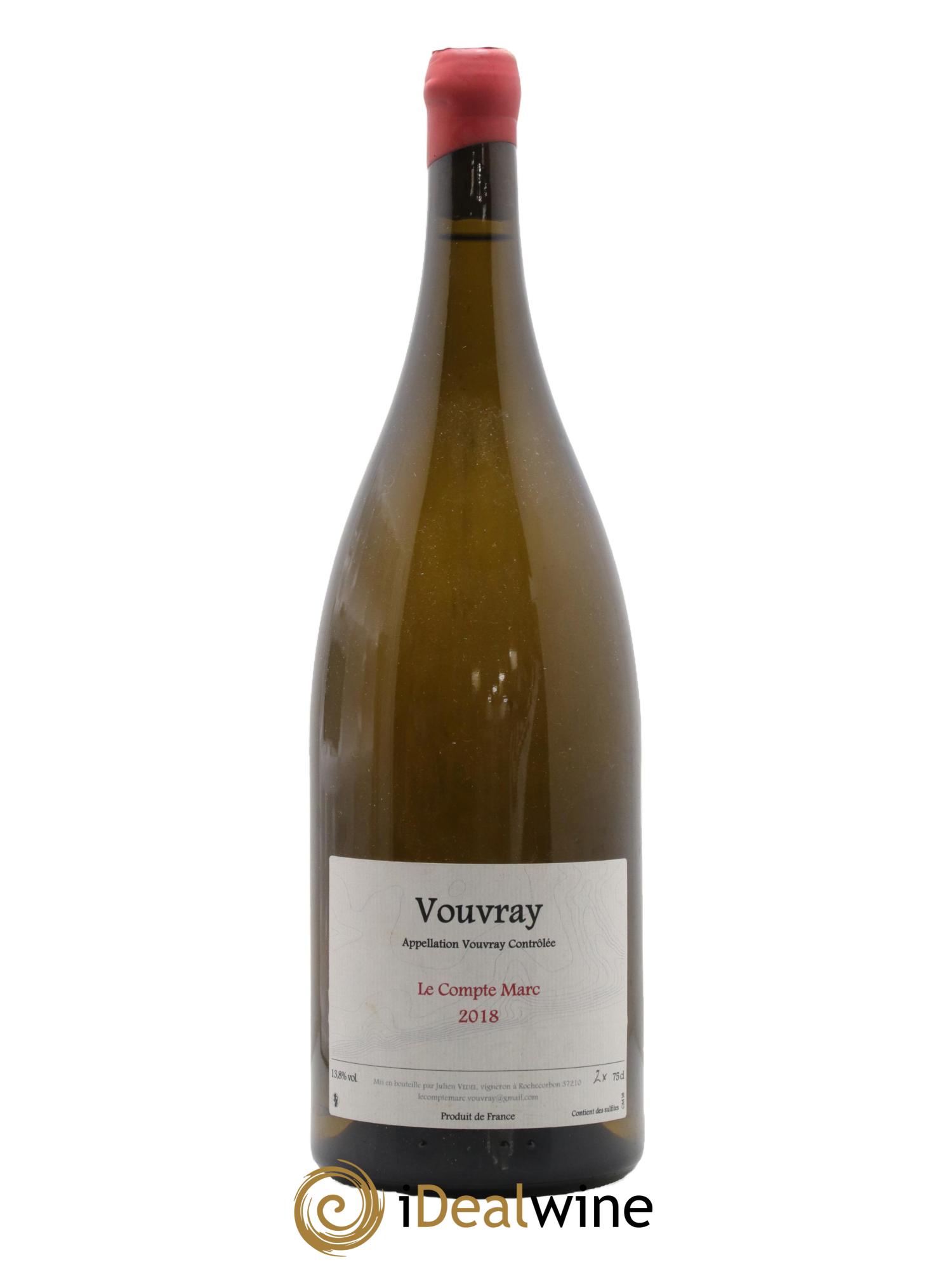 Vouvray Le Compte Marc Julien Vedel 2018 - Lot of 1 magnum - 0