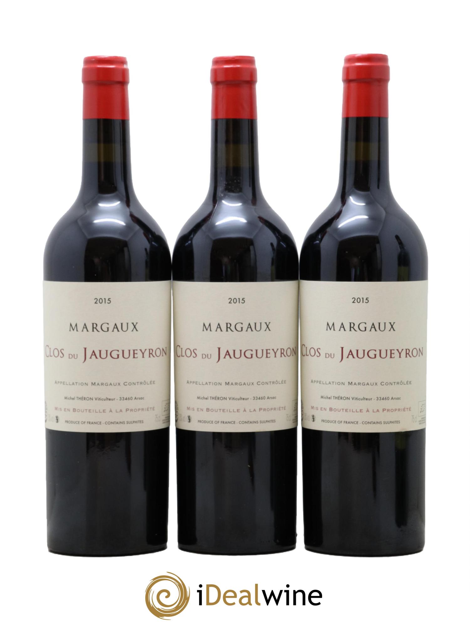 Clos du Jaugueyron 2015 - Posten von 3 Flaschen - 0