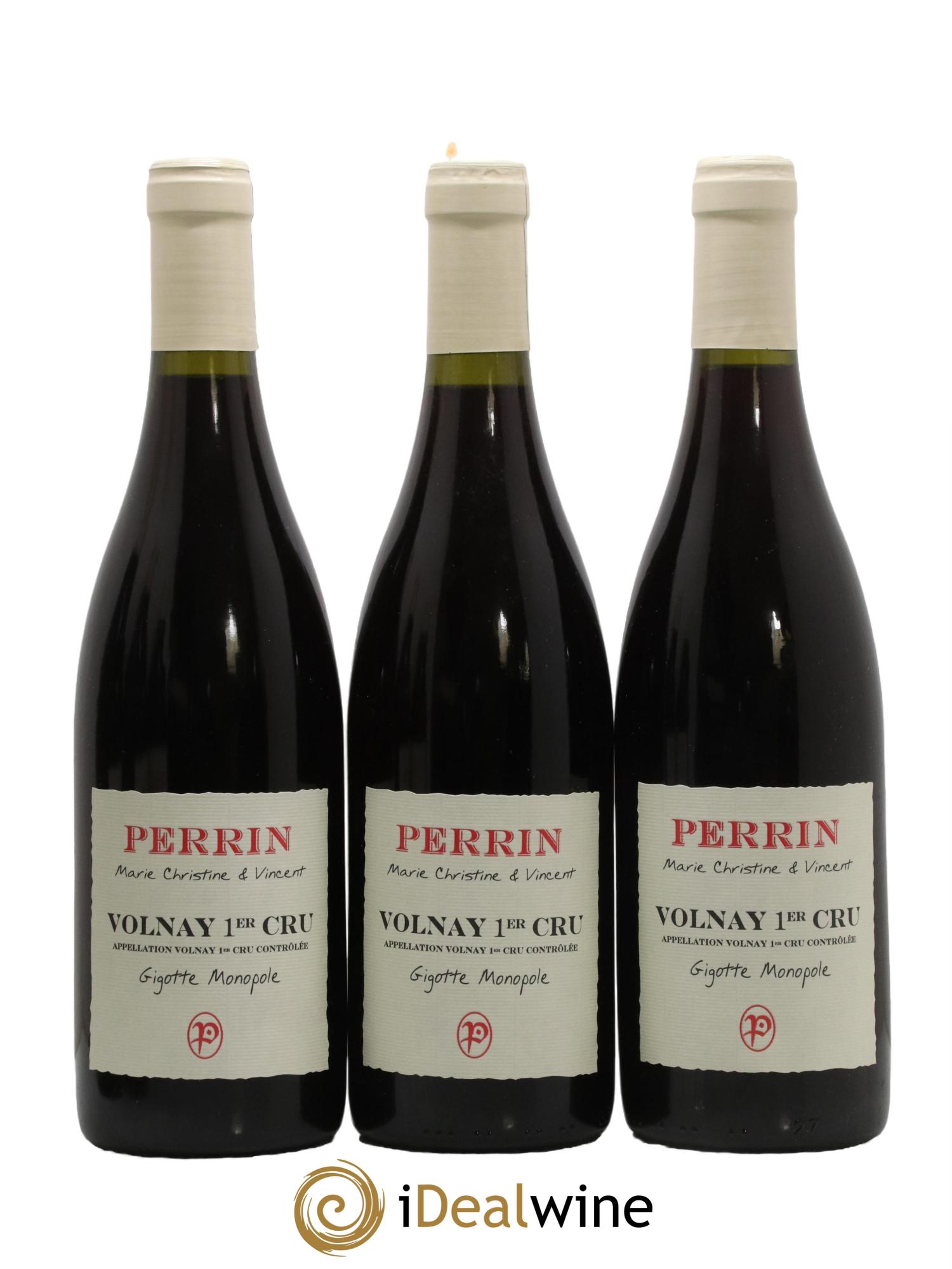 Volnay 1er Cru La Gigotte Domaine Perrin 2012 - Lot de 3 bouteilles - 0