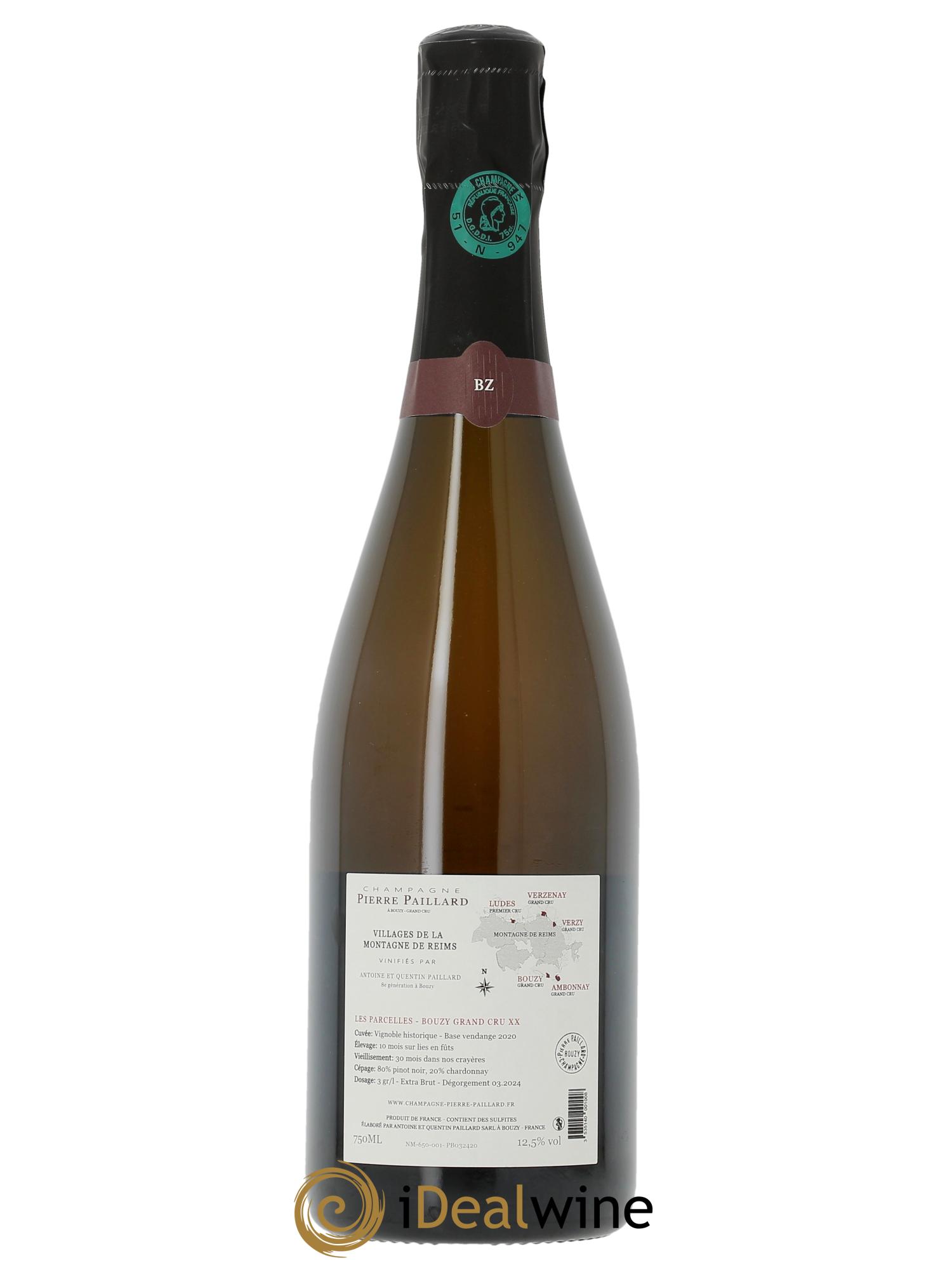 Les Parcelles XX Bouzy Grand Cru Extra Brut Pierre Paillard  - Posten von 1 Flasche - 1