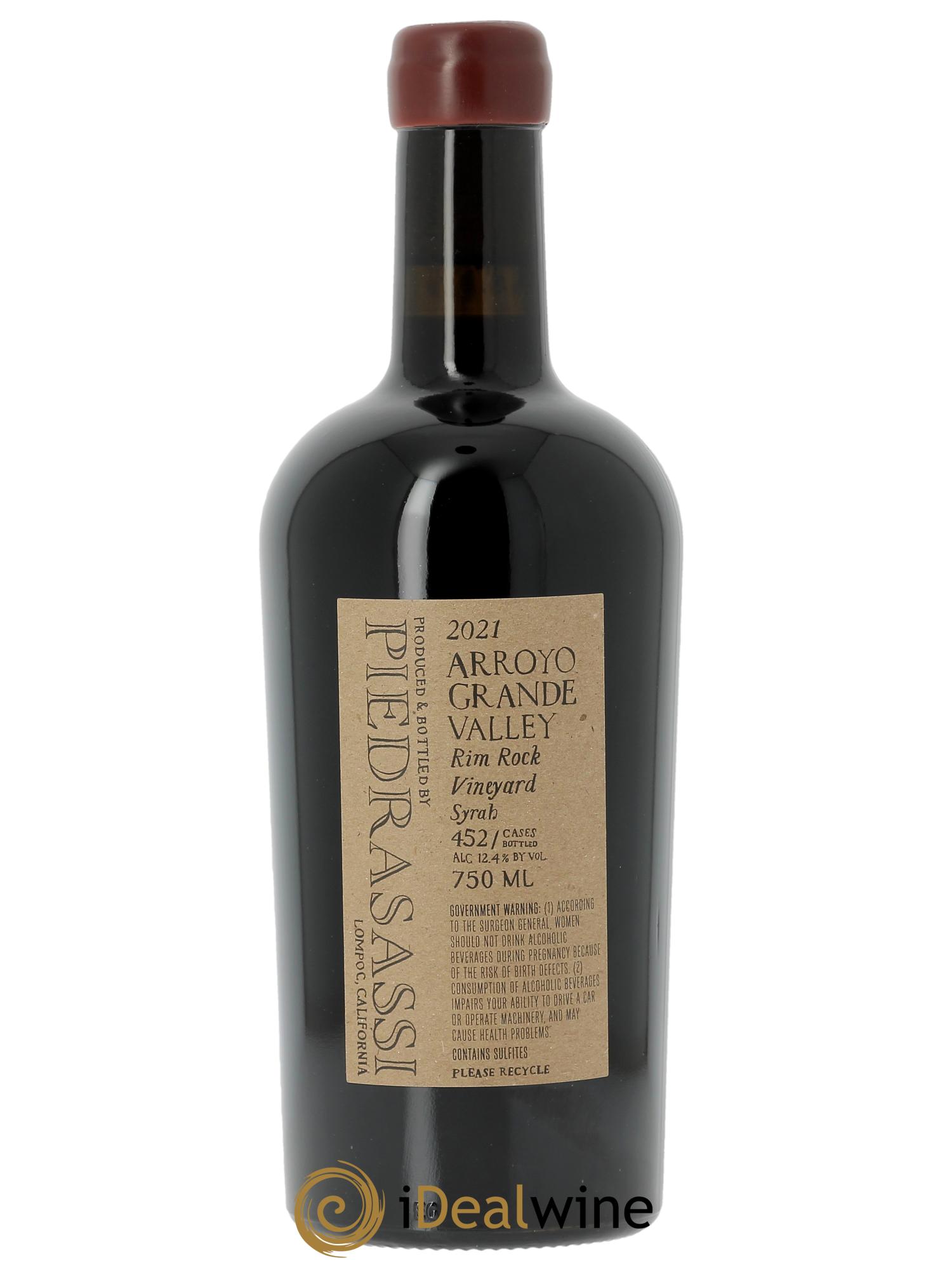 Arroyo Grande Valley Piedrasassi Rim Rock Syrah Sashi Moorman  2021 - Posten von 1 Flasche - 1