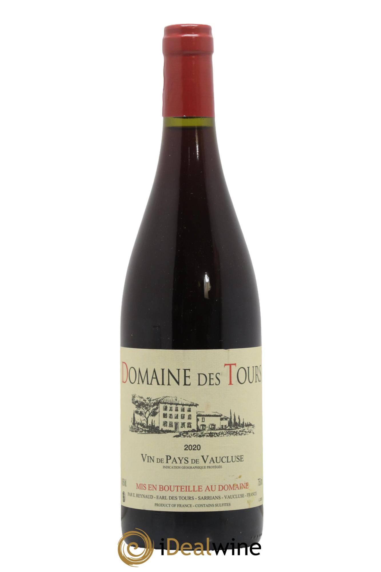 IGP Vaucluse (Vin de Pays de Vaucluse) Domaine des Tours Emmanuel Reynaud  2020 - Lot de 1 bouteille - 0