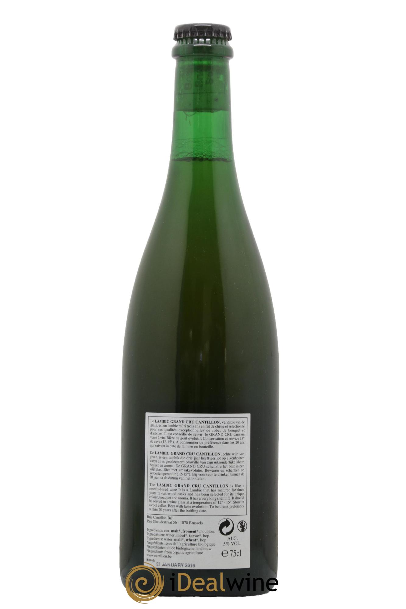 Bière Grand Cru Bruocsella Cantillon abgefüllt im Jahr 2019 - Posten von 1 Flasche - 1