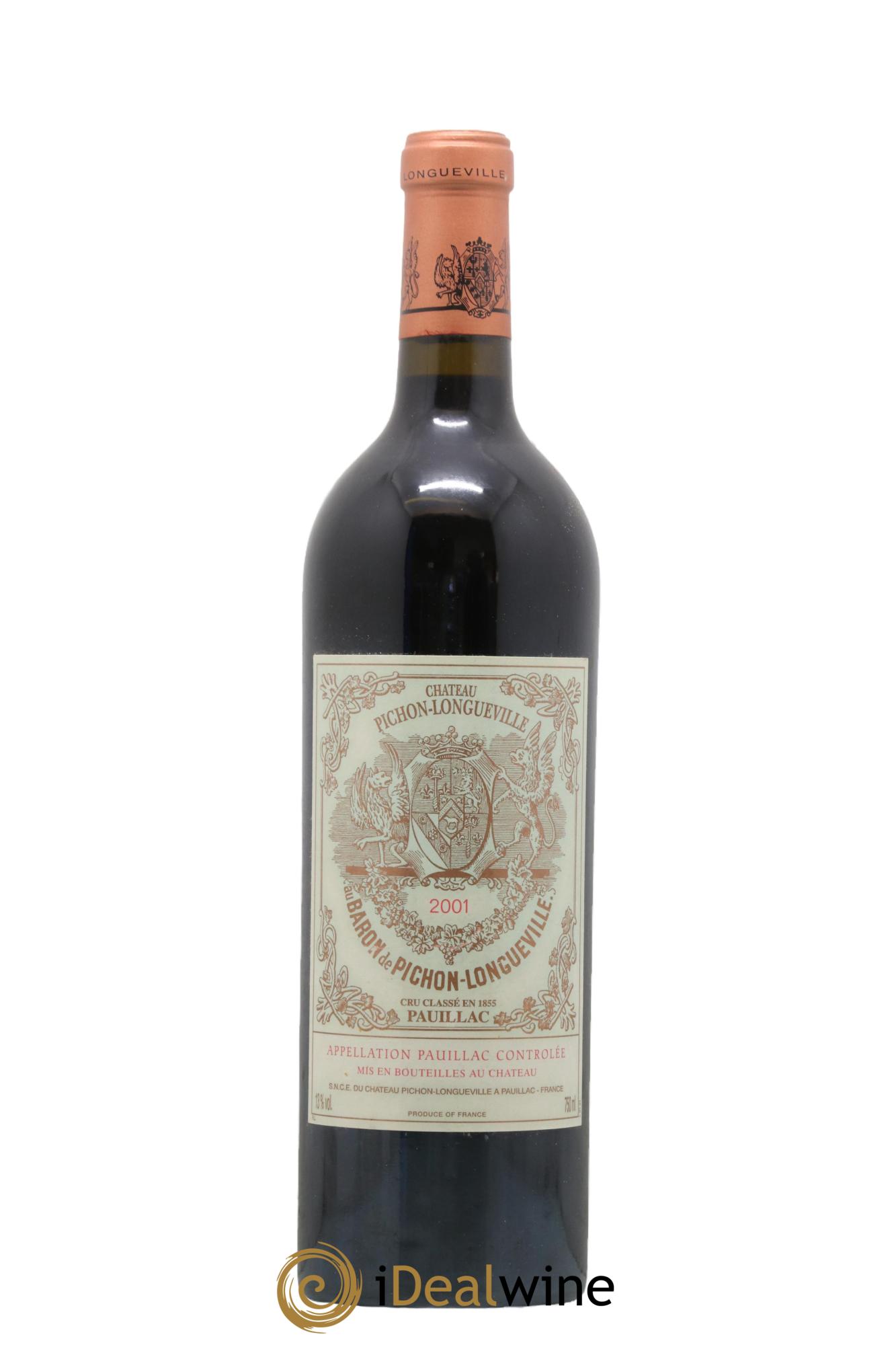 Pichon Longueville Baron 2ème Grand Cru Classé 2001 - Lot de 1 bouteille - 0