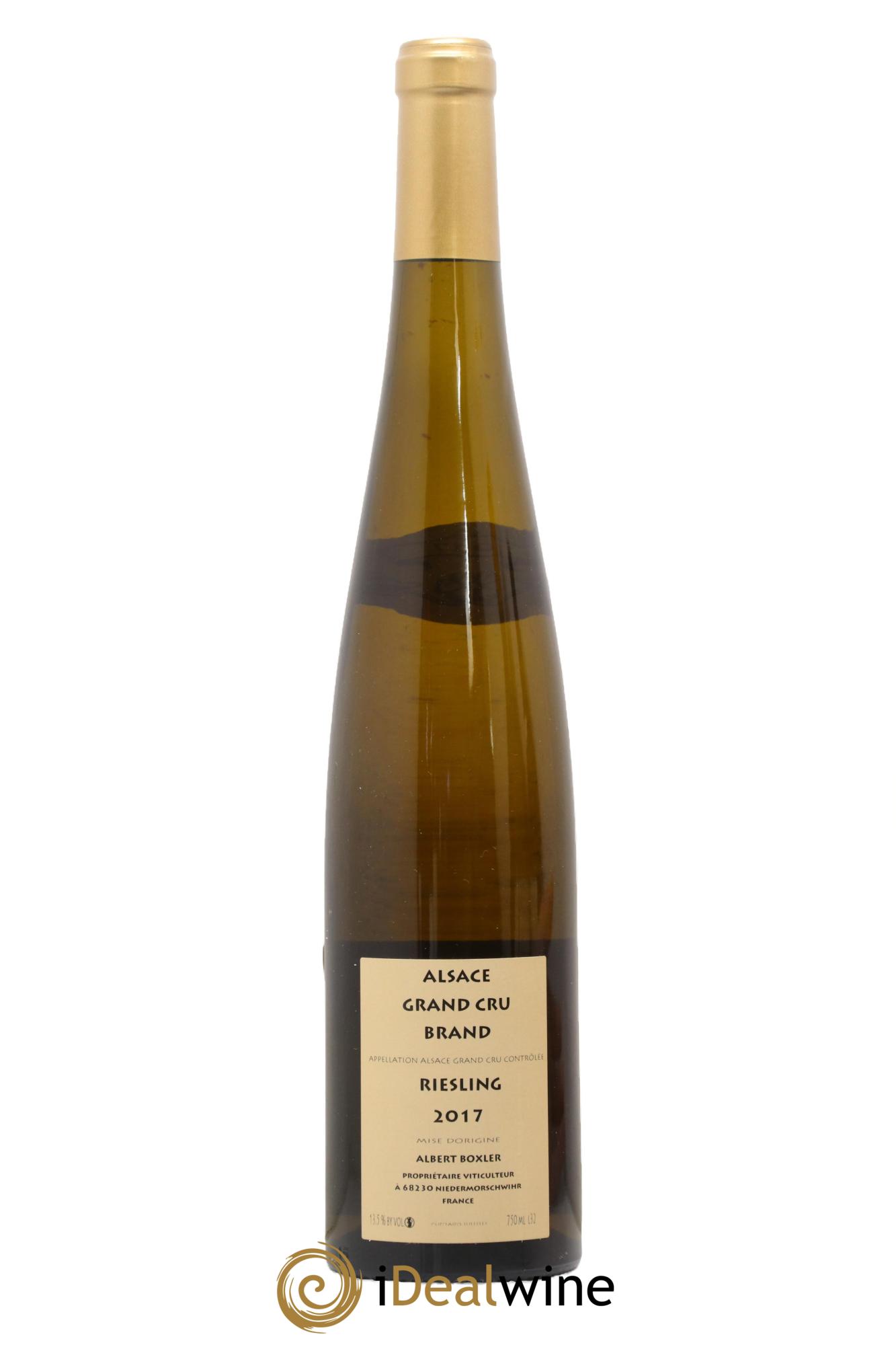 Alsace Riesling Grand Cru Brand Albert Boxler 2017 - Lot de 1 bouteille - 1