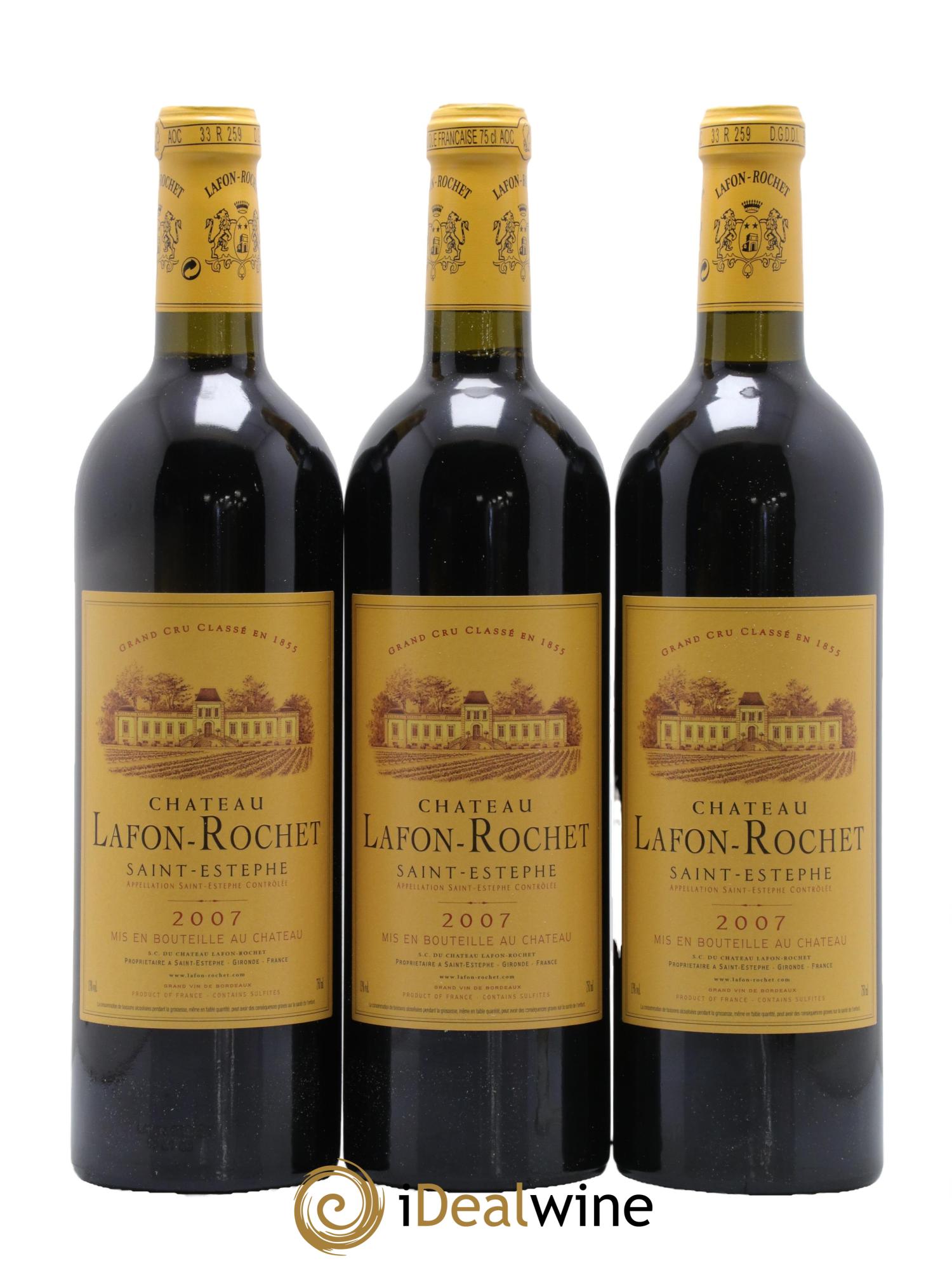 Château Lafon Rochet 4ème Grand Cru Classé 2007 - Lot of 6 bottles - 2