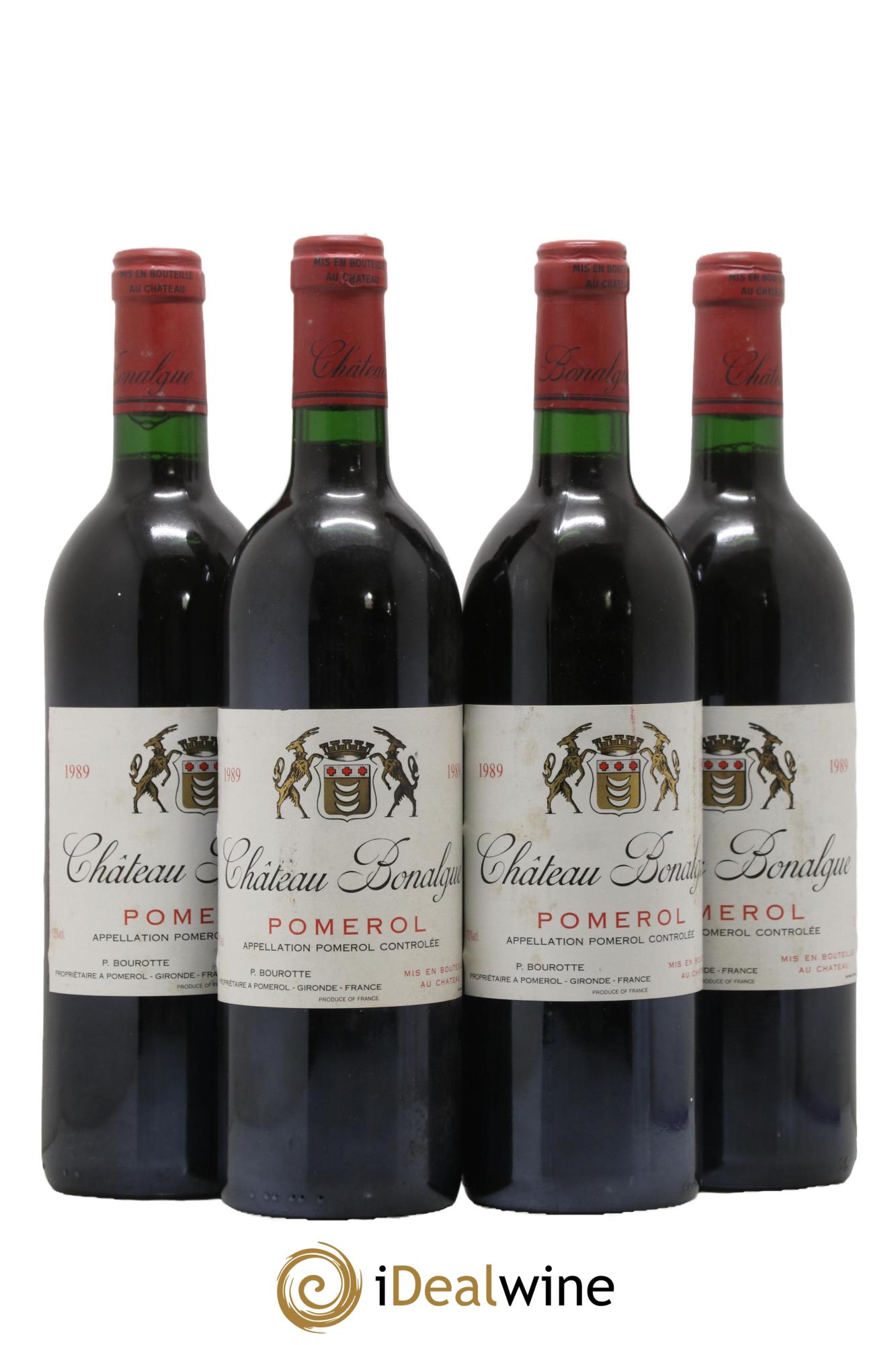 Château Bonalgue 1989 - Lot de 4 bouteilles - 0