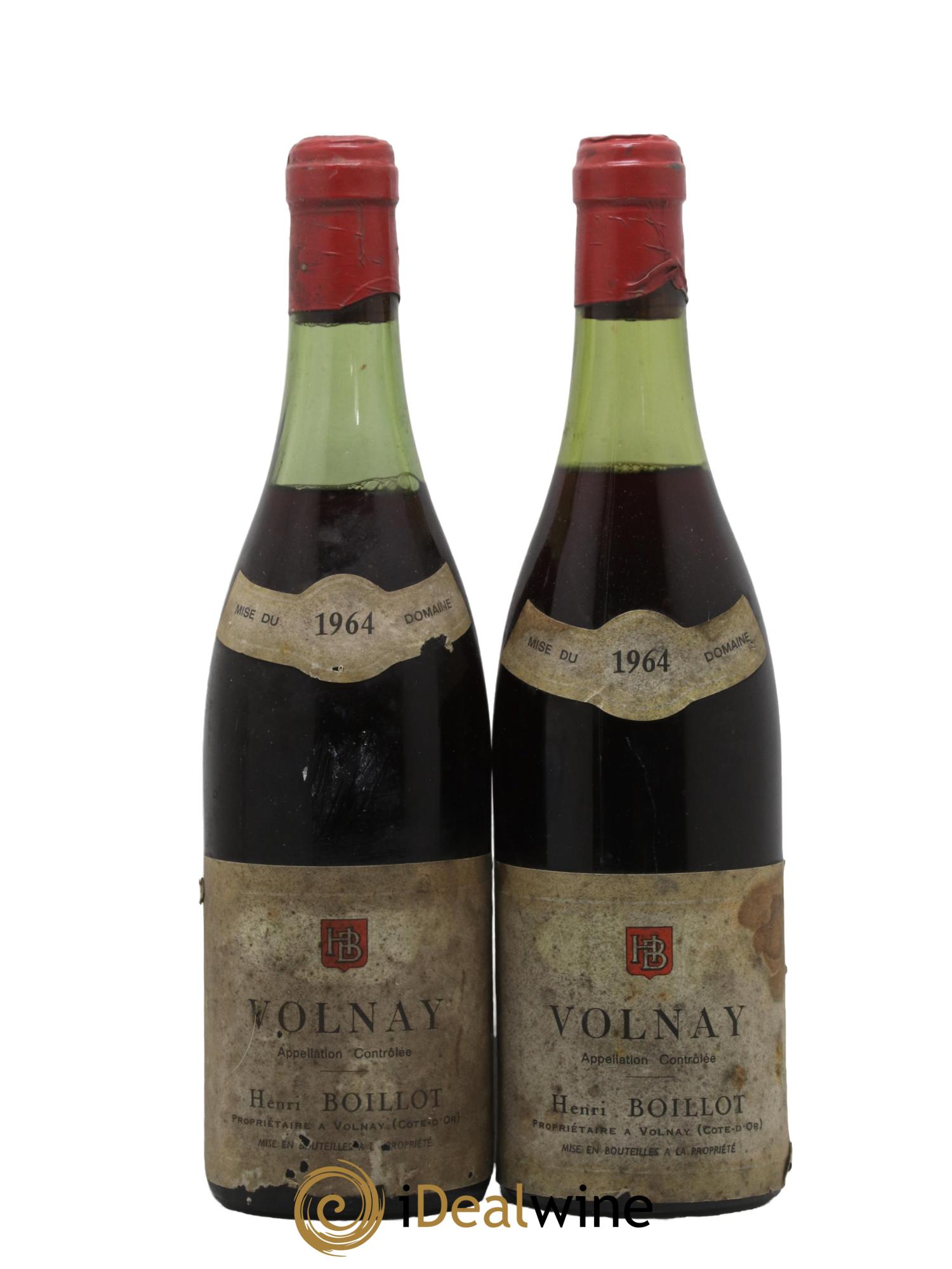 Volnay Henri Boillot (Domaine) 1964 - Lot de 2 bouteilles - 0