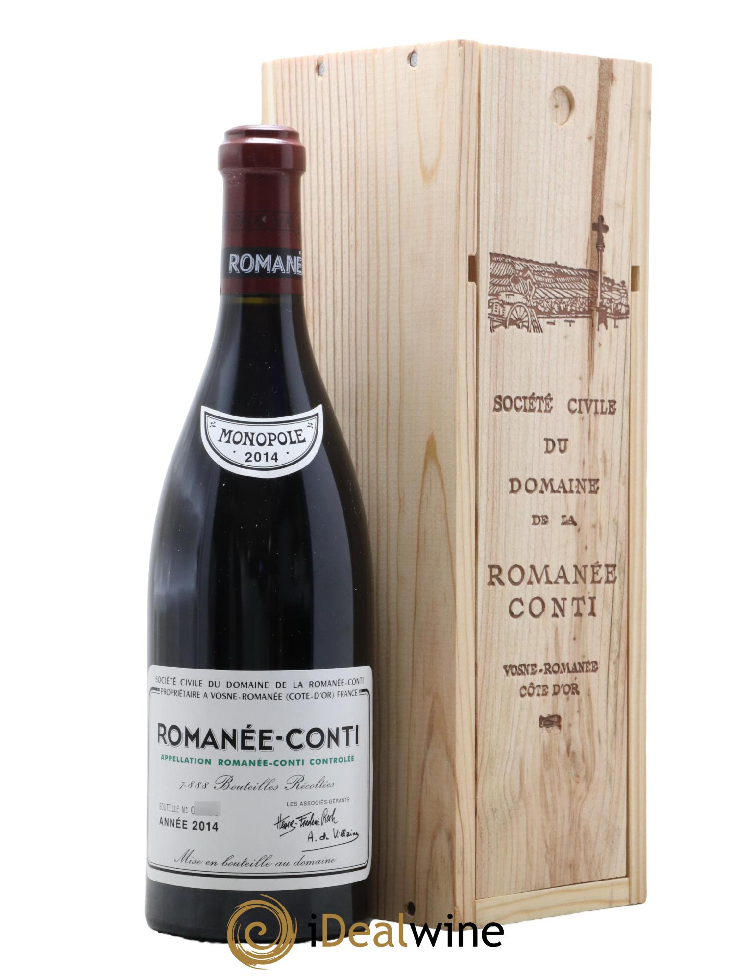 Romanée-Conti Grand Cru Domaine de la Romanée-Conti 2014 - Lot de 1 bouteille - 0