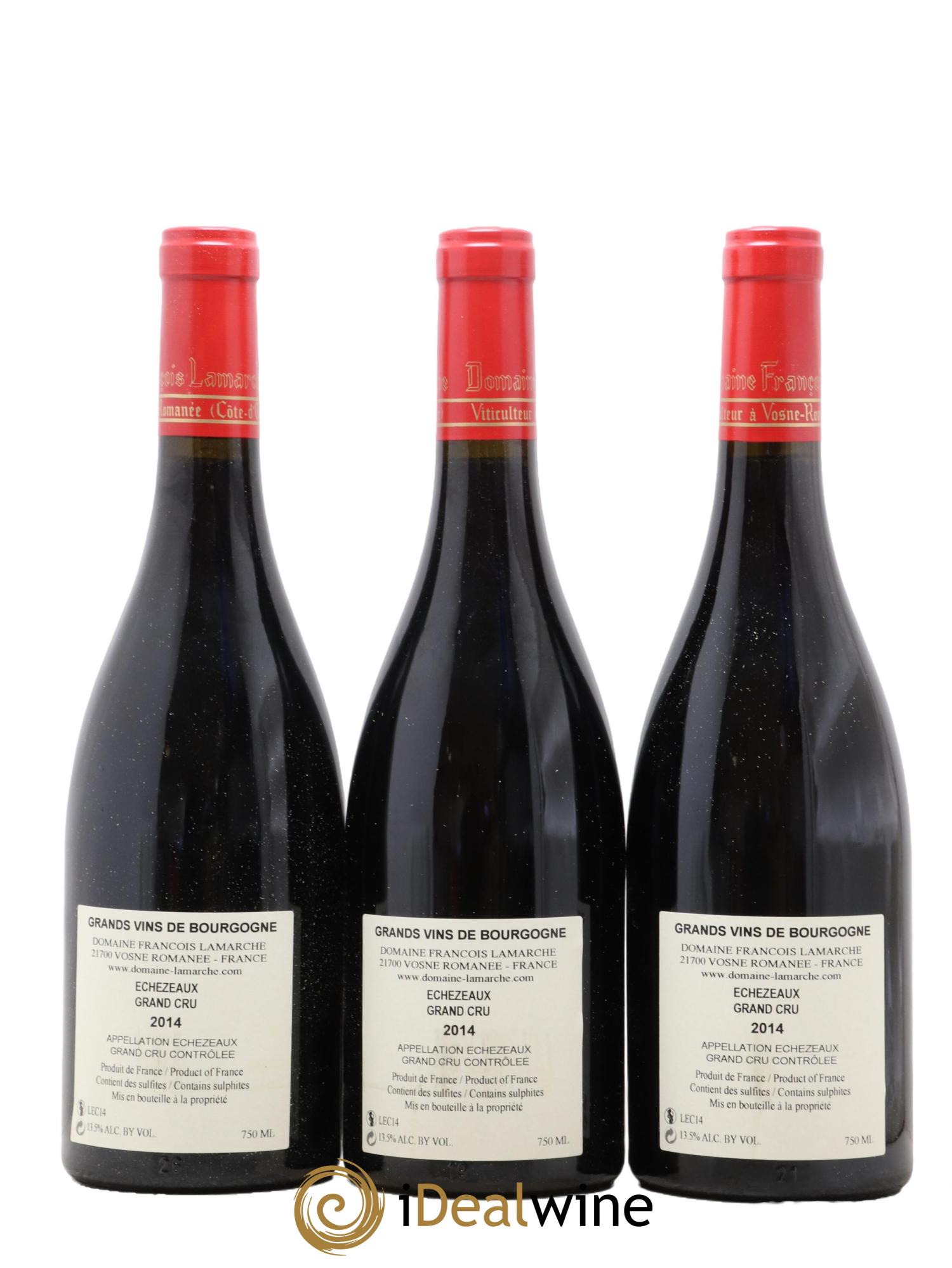 Echezeaux Grand Cru Lamarche (Domaine) 2014 - Lot de 3 bouteilles - 1